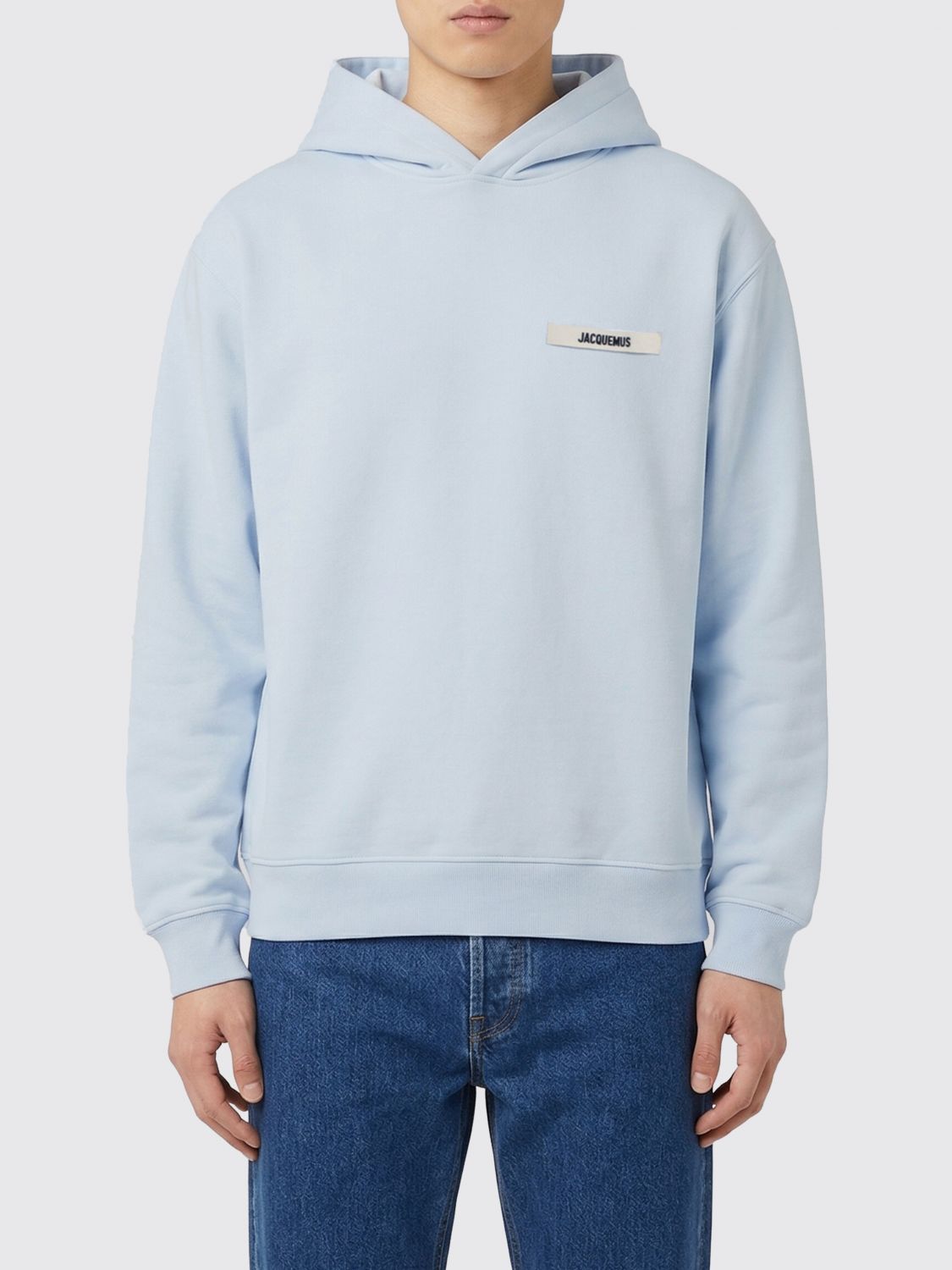 JACQUEM Sweatshirt Men color Gnawed Blue JACQUEM Sweatshirt Men color Gnawed Blue