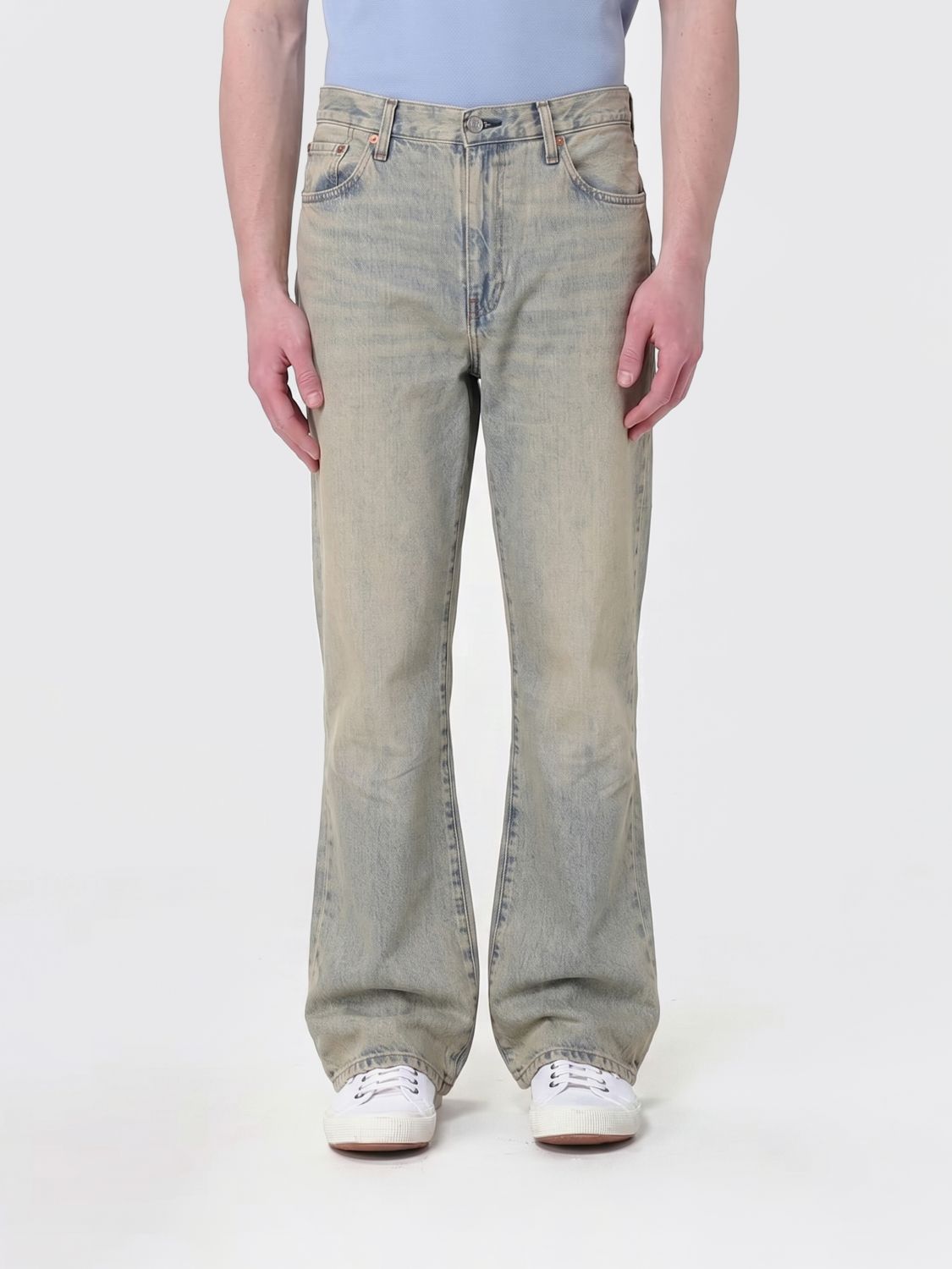 LEVI’S Jeans Men color Stone Bleached LEVI’S Jeans Men color Stone Bleached