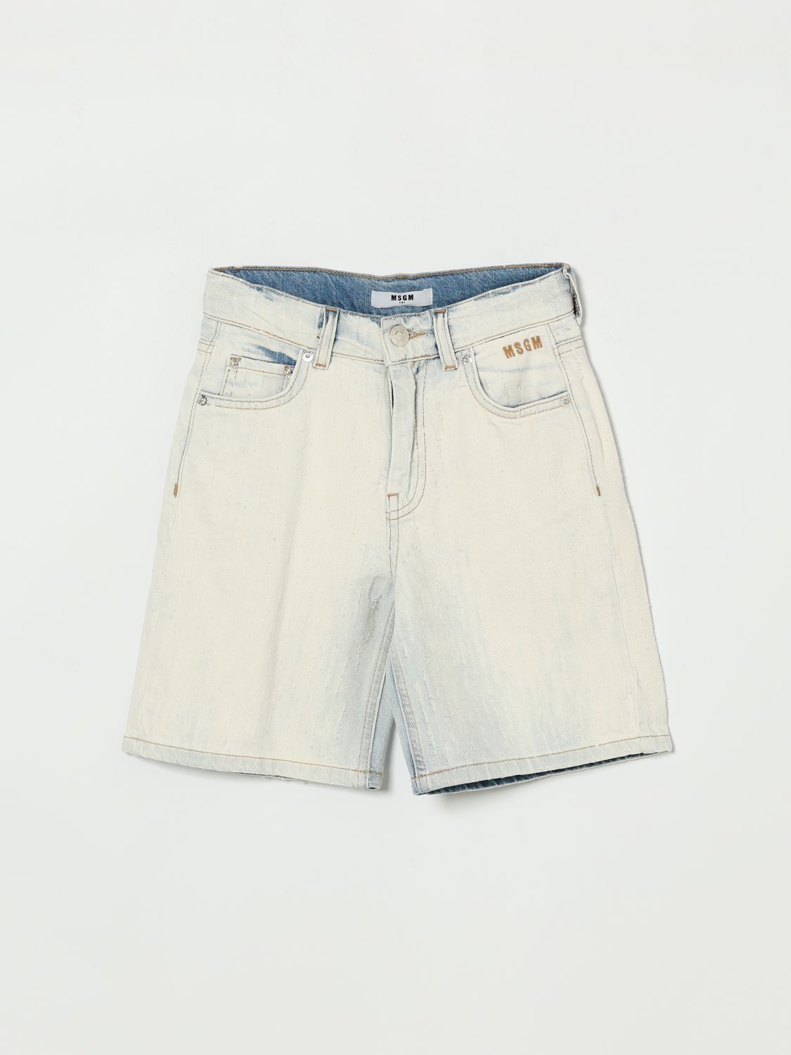 MSGM KIDS Shorts Kids color Blue MSGM KIDS Shorts Kids color Blue
