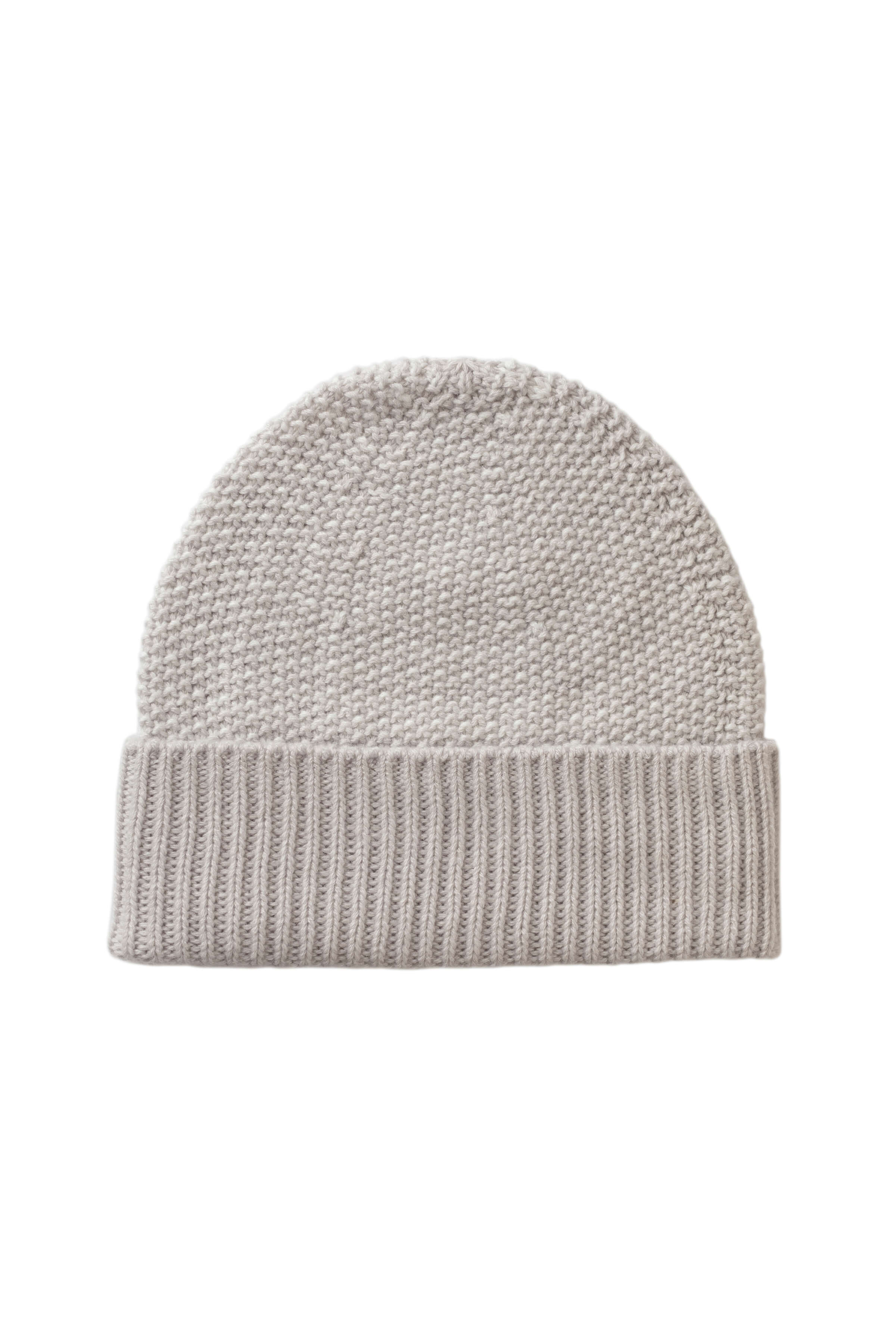 Seed Stitch Cashmere White Beanie Seed Stitch Cashmere White Beanie