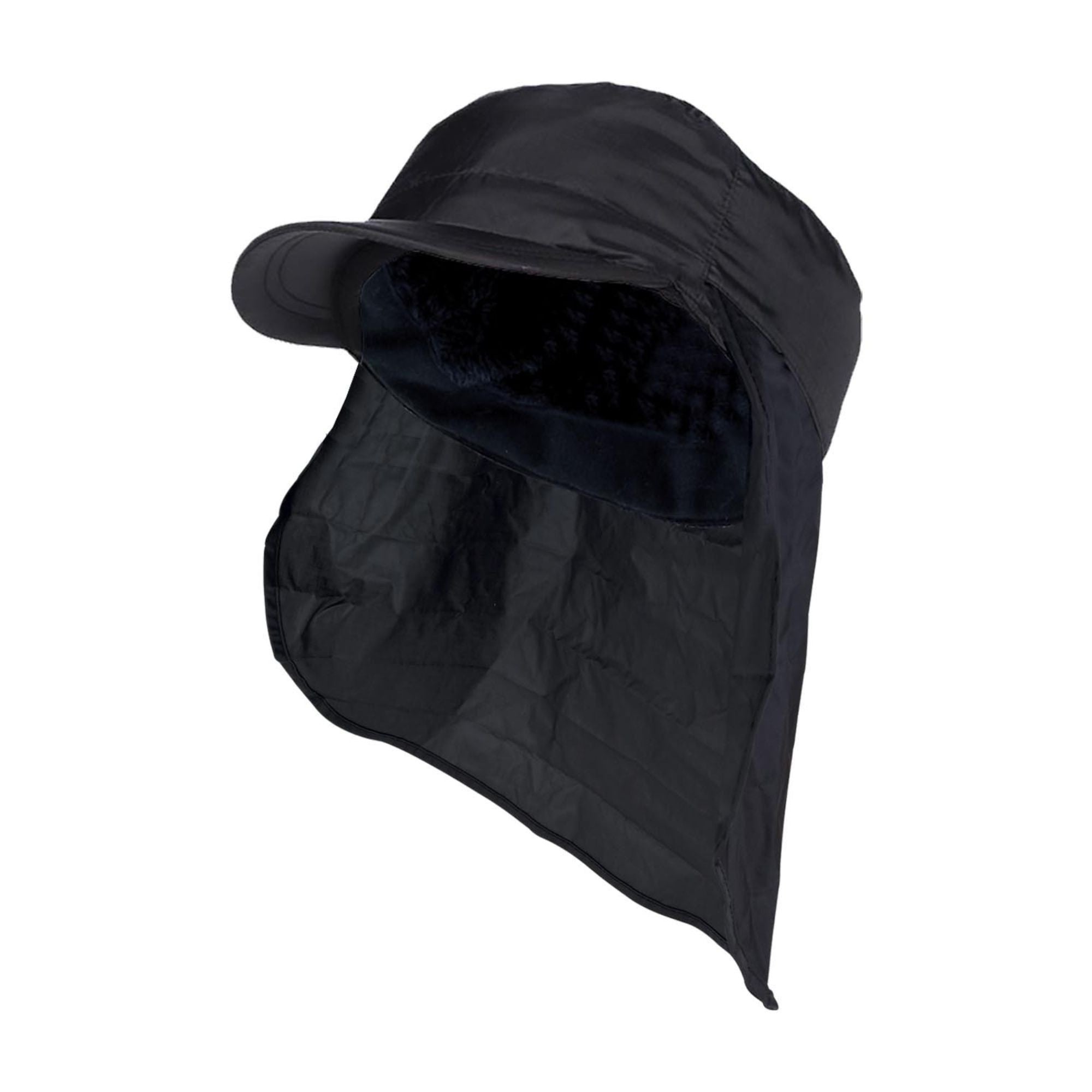 Mens Waterproof Fleece Lined Thermal Outdoor Hunting Cap – L Black Mens Waterproof Fleece Lined Thermal Outdoor Hunting Cap – L Black