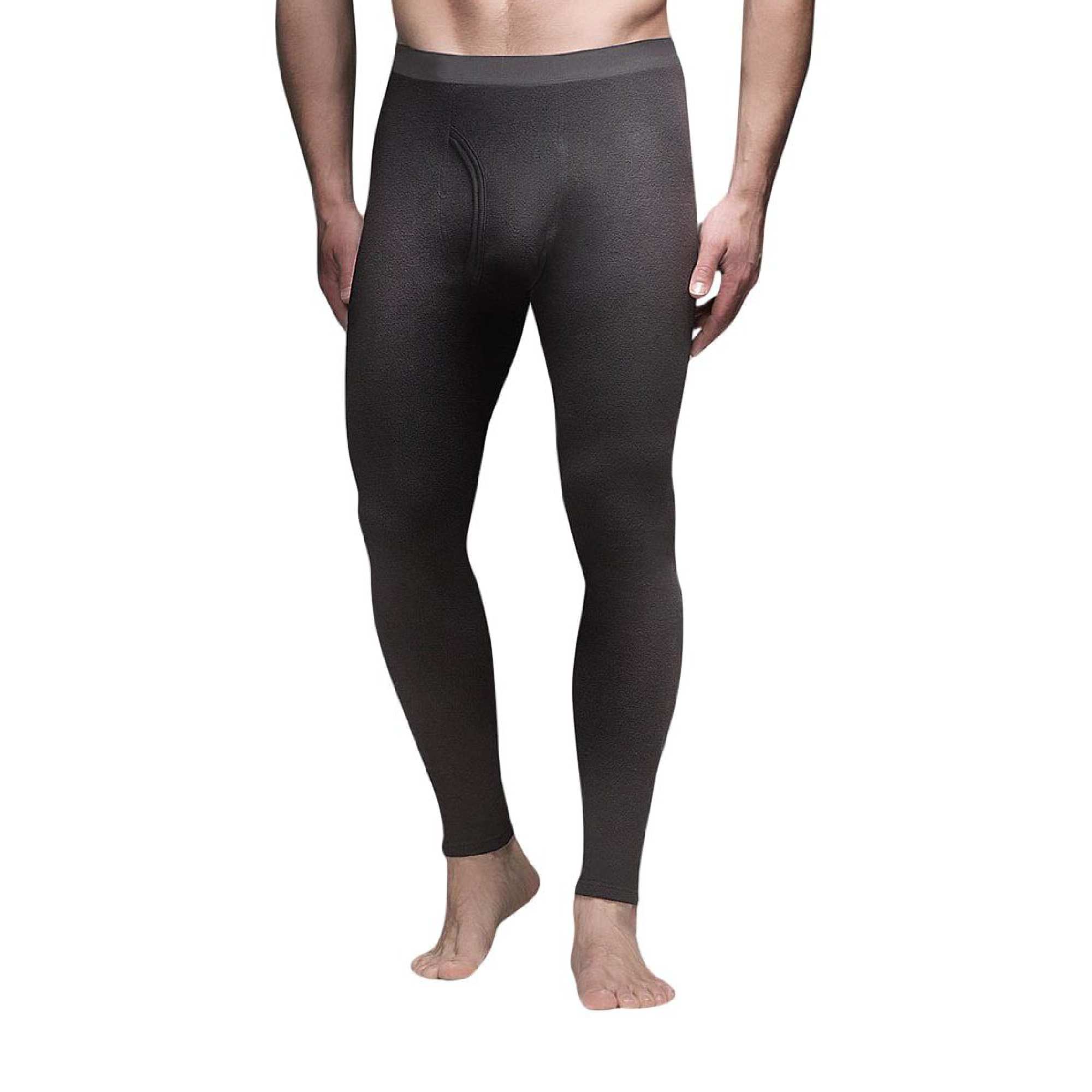 Mens Microfleece Winter Thermal Base Layer Long Johns Bottoms – X-Large Black Mens Microfleece Winter Thermal Base Layer Long Johns Bottoms – X-Large Black
