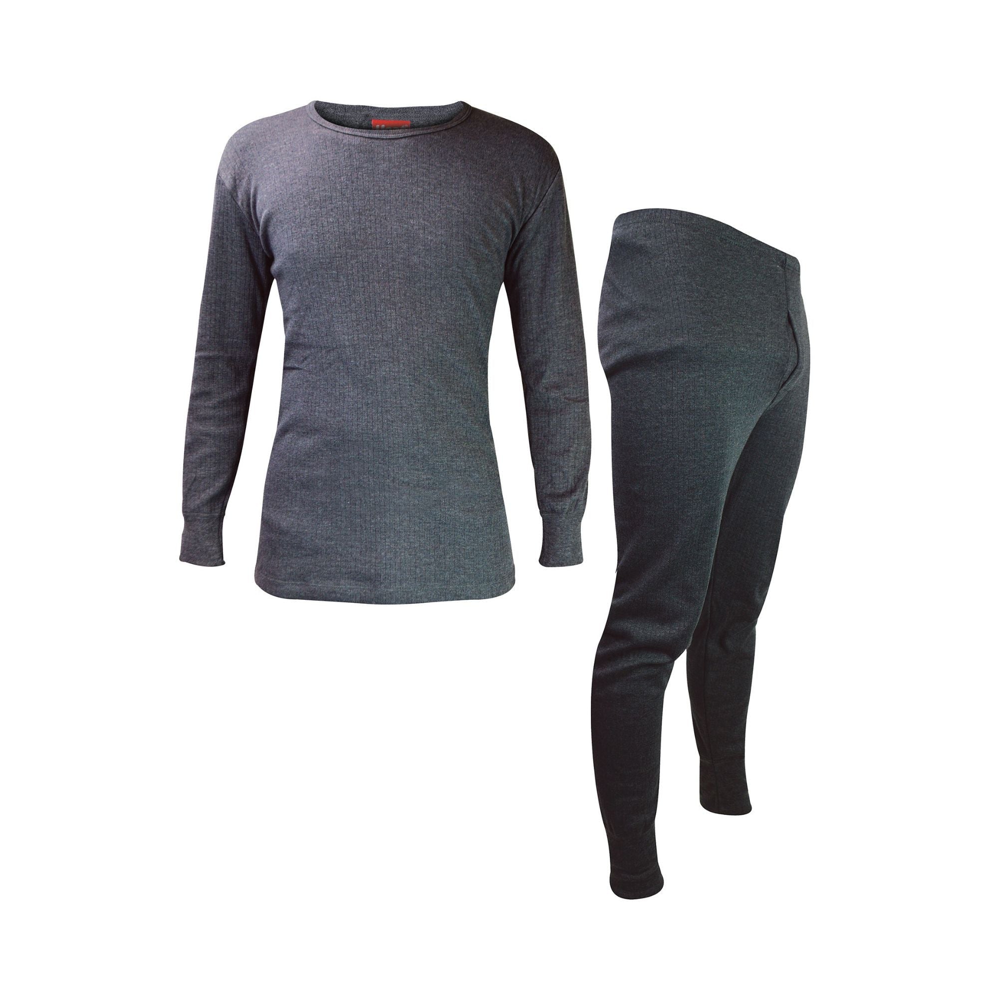 Winter Men’s Thermal Underwear Set: Top and Long Johns – Charcoal Winter Men’s Thermal Underwear Set: Top and Long Johns – Charcoal