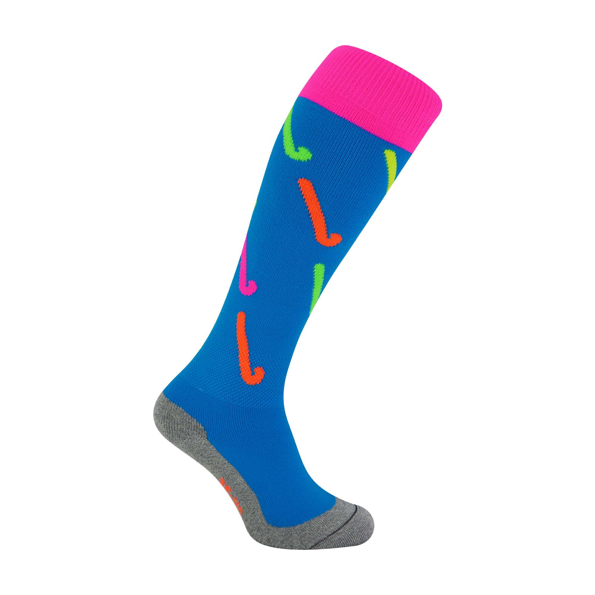 Pack Adults & Kids Knee High Hockey Socks with Hockey Stick Designs – – Blue Pack Adults & Kids Knee High Hockey Socks with Hockey Stick Designs – – Blue