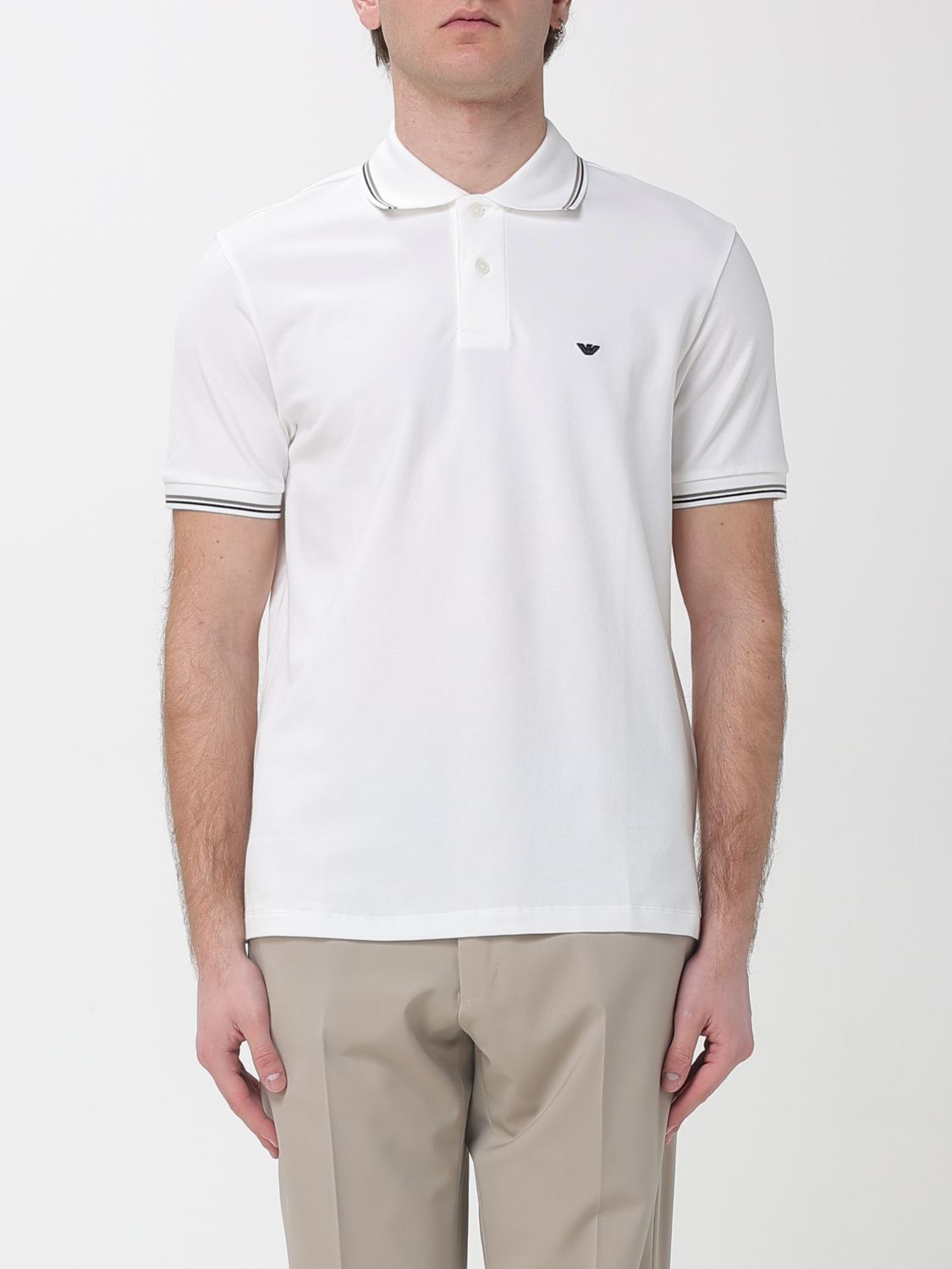 EMPORIO ARMANI Polo Shirt Men color White EMPORIO ARMANI Polo Shirt Men color White