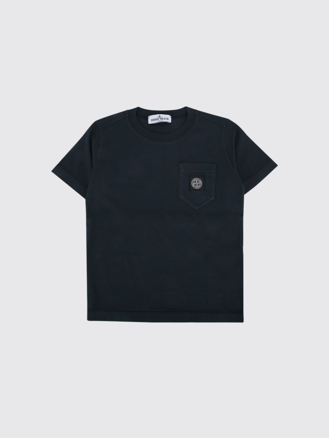 STONE ISLAND JUNIOR Shirt Kids color Navy STONE ISLAND JUNIOR Shirt Kids color Navy
