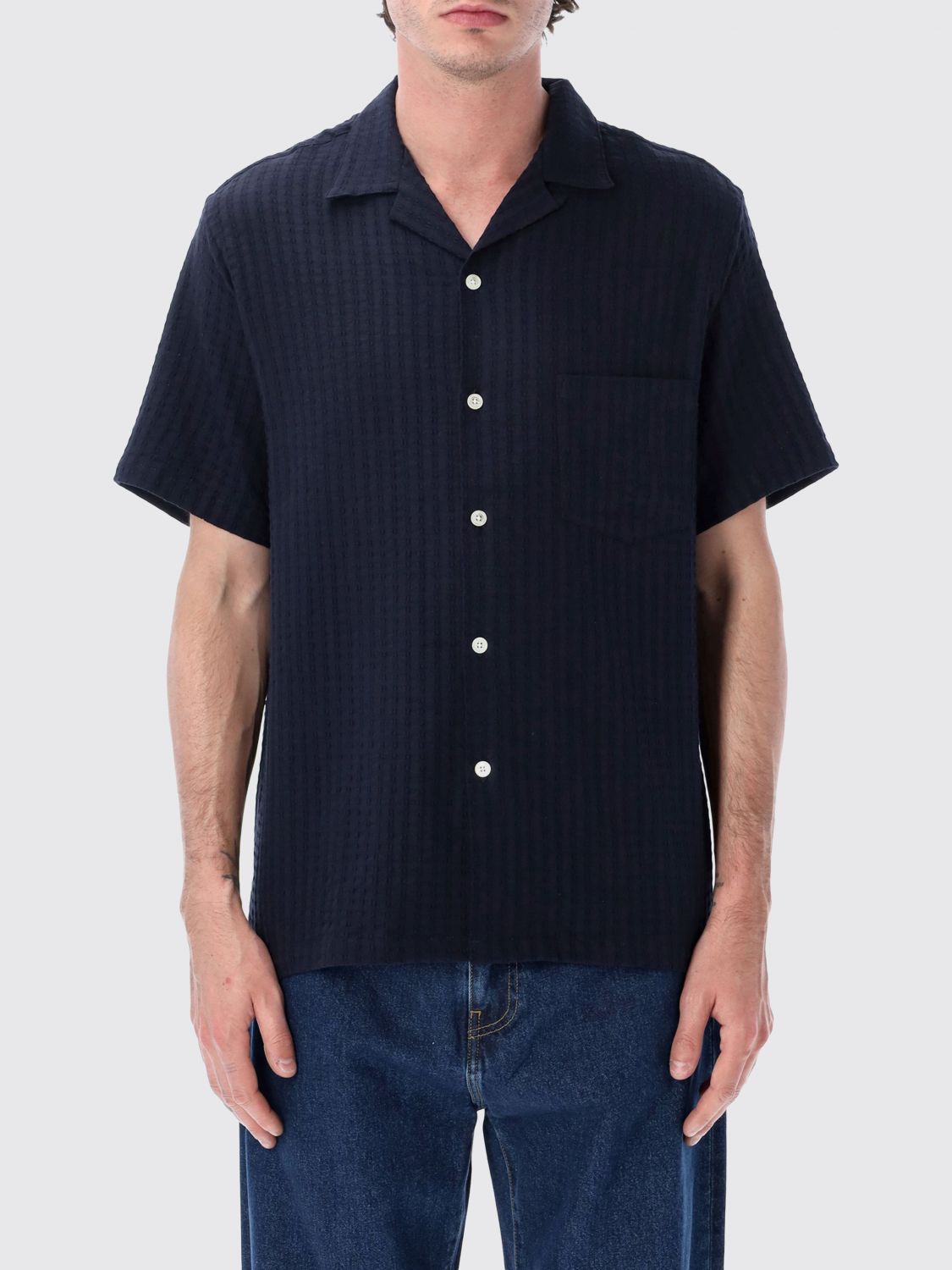 PORTUGUESE FLANNEL Shirt Men color Blue PORTUGUESE FLANNEL Shirt Men color Blue