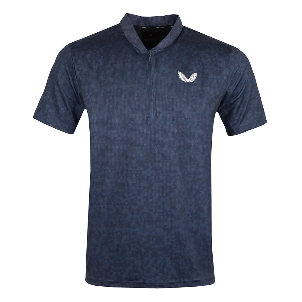 AOP Zip Polo Shirt