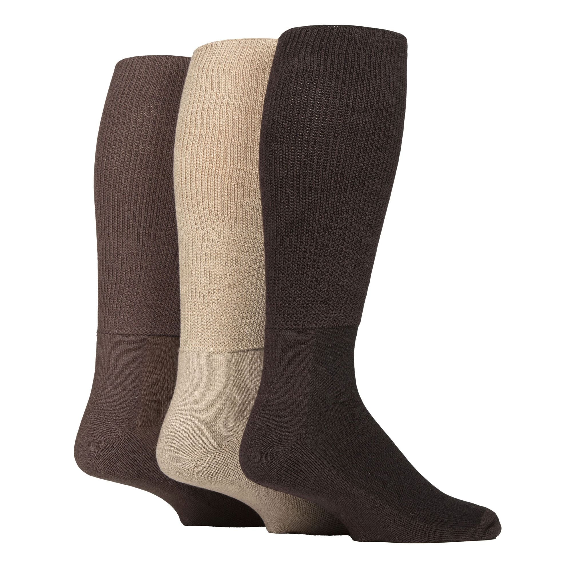 Pack Ladies Knee High Soft Bamboo Diabetic Socks – – Coffee Pack Ladies Knee High Soft Bamboo Diabetic Socks – – Coffee