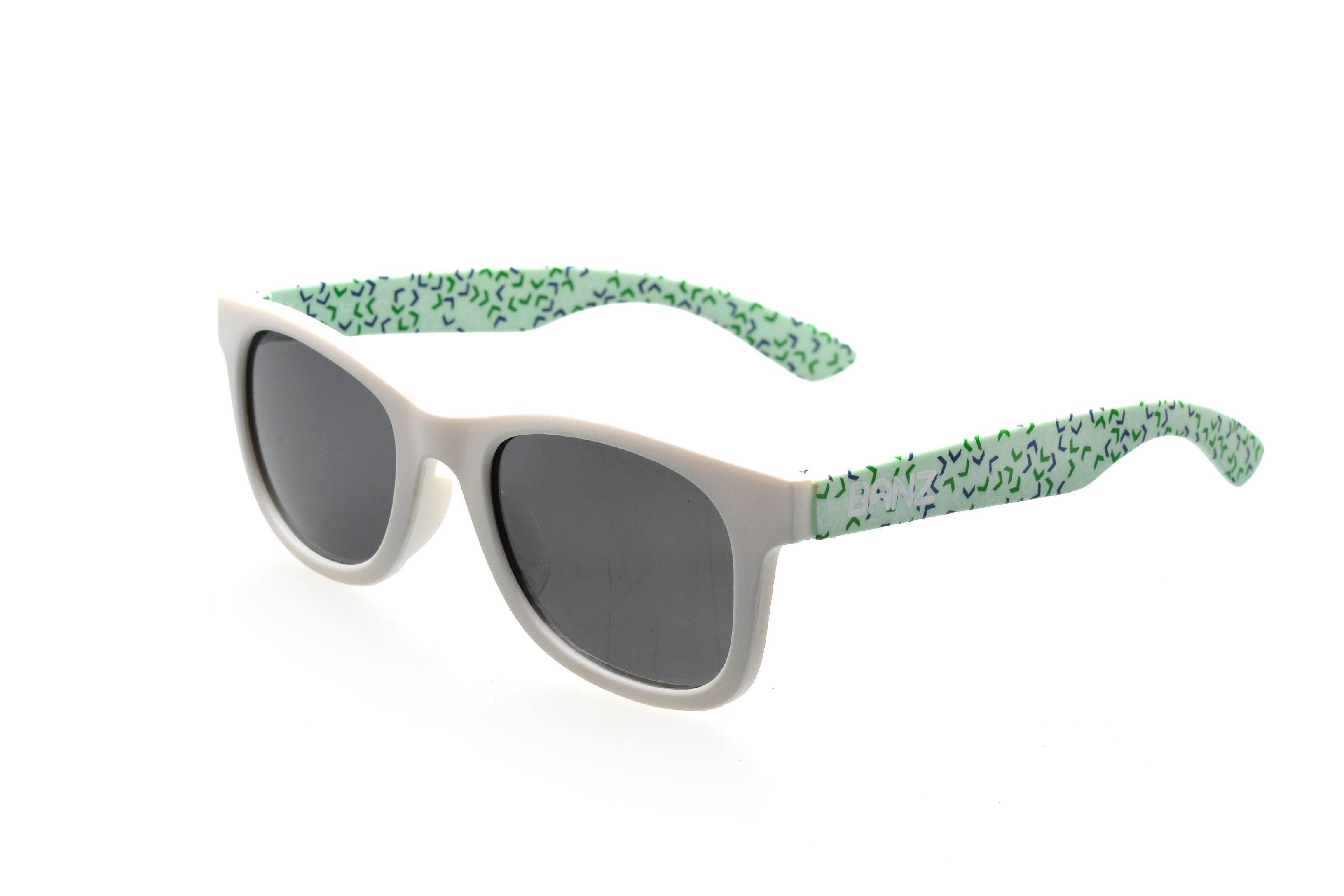 Junior Banz® Kids Polarised Sunglasses – Baby – Months Green Confetti Polycarbonate Junior Banz® Kids Polarised Sunglasses – Baby – Months Green Confetti Polycarbonate