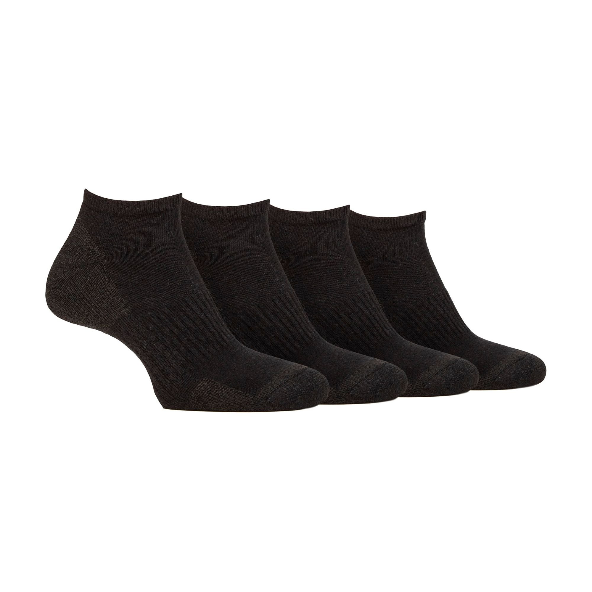 Men’s Breathable Cushioned Low Cut Trainer Socks – Pack of – – Black Men’s Breathable Cushioned Low Cut Trainer Socks – Pack of – – Black