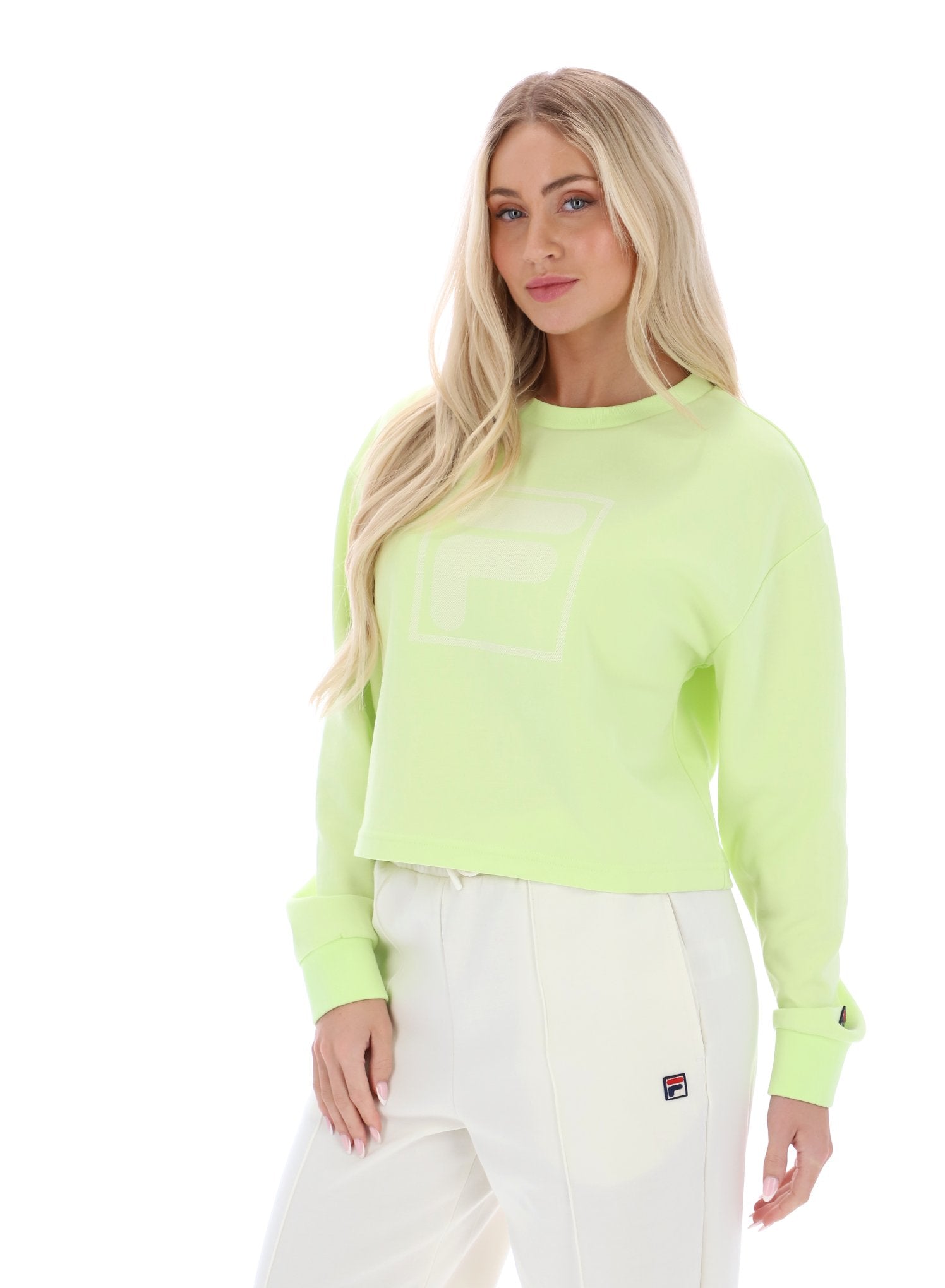 Shadow Lime Jorie Wide Crew Neck Sweatshirt Shadow Lime Jorie Wide Crew Neck Sweatshirt