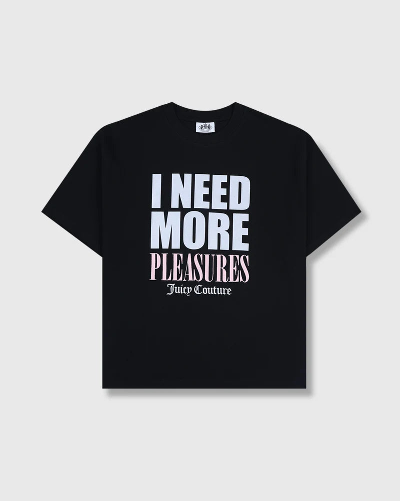 ‘Juicy by PLEASURES’ BLACK SLOGAN SHIRT – M Black ‘Juicy by PLEASURES’ BLACK SLOGAN SHIRT – M Black