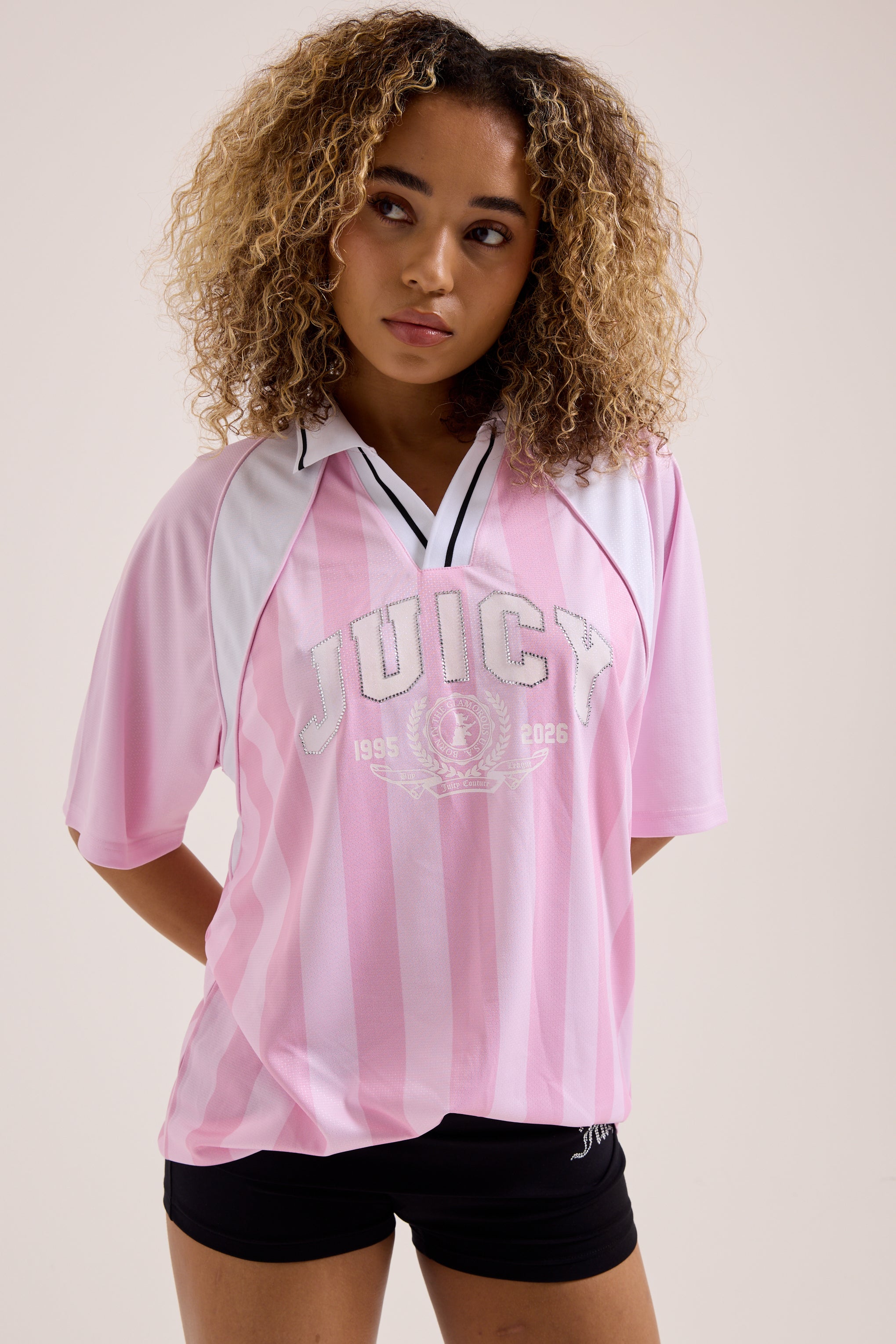CHERRY BLOSSOM FOOTBALL POLO SHIRT – X Pink CHERRY BLOSSOM FOOTBALL POLO SHIRT – X Pink