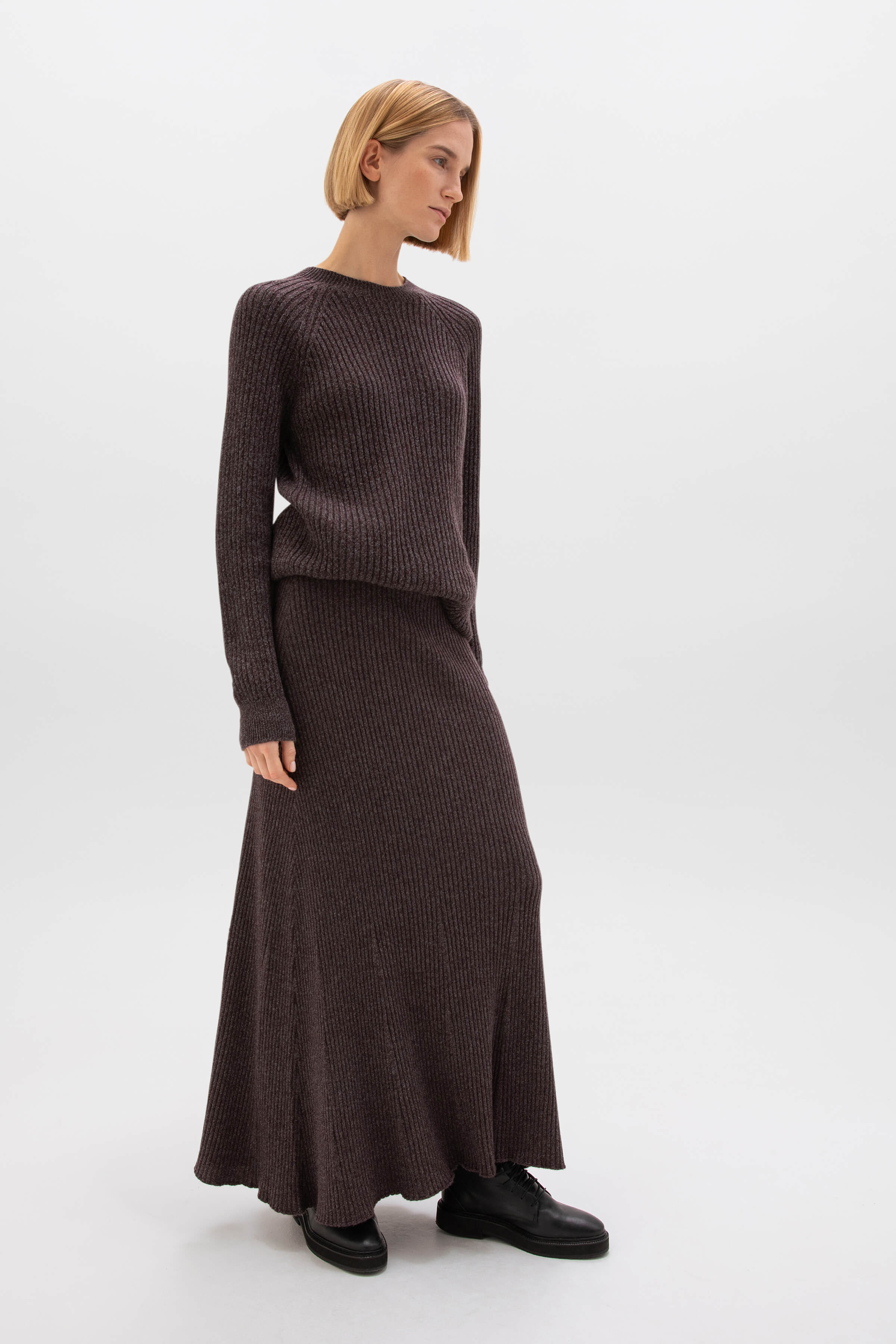 Cashmere Dark Red Marl Jumper Cashmere Dark Red Marl Jumper