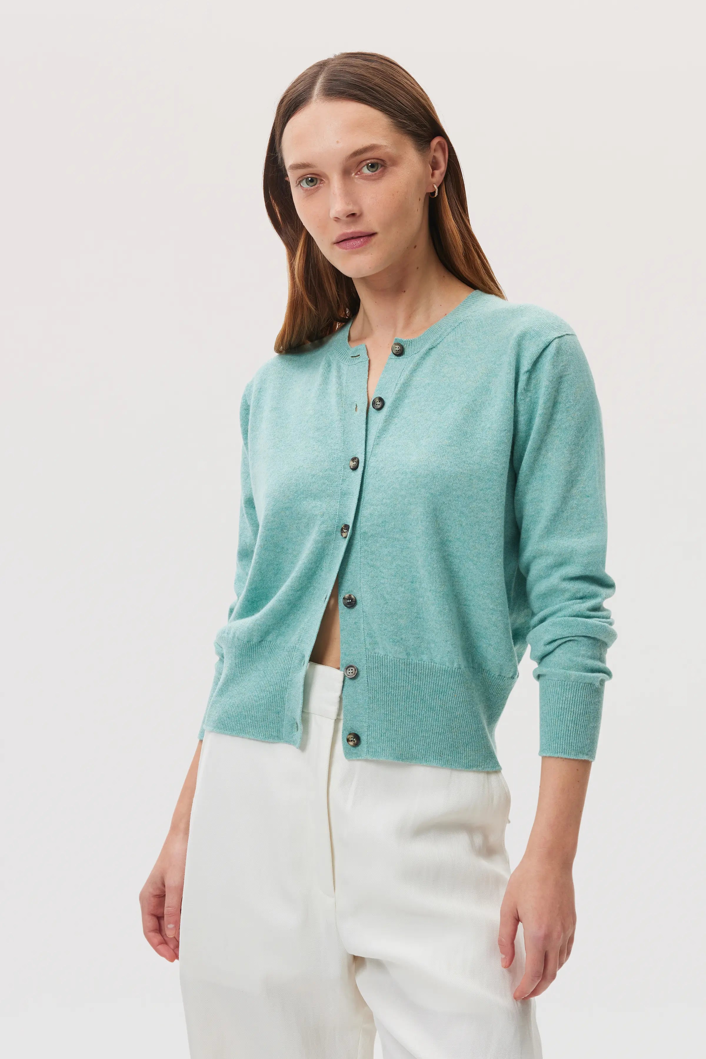 Classic Green Cashmere Cardigan Classic Green Cashmere Cardigan