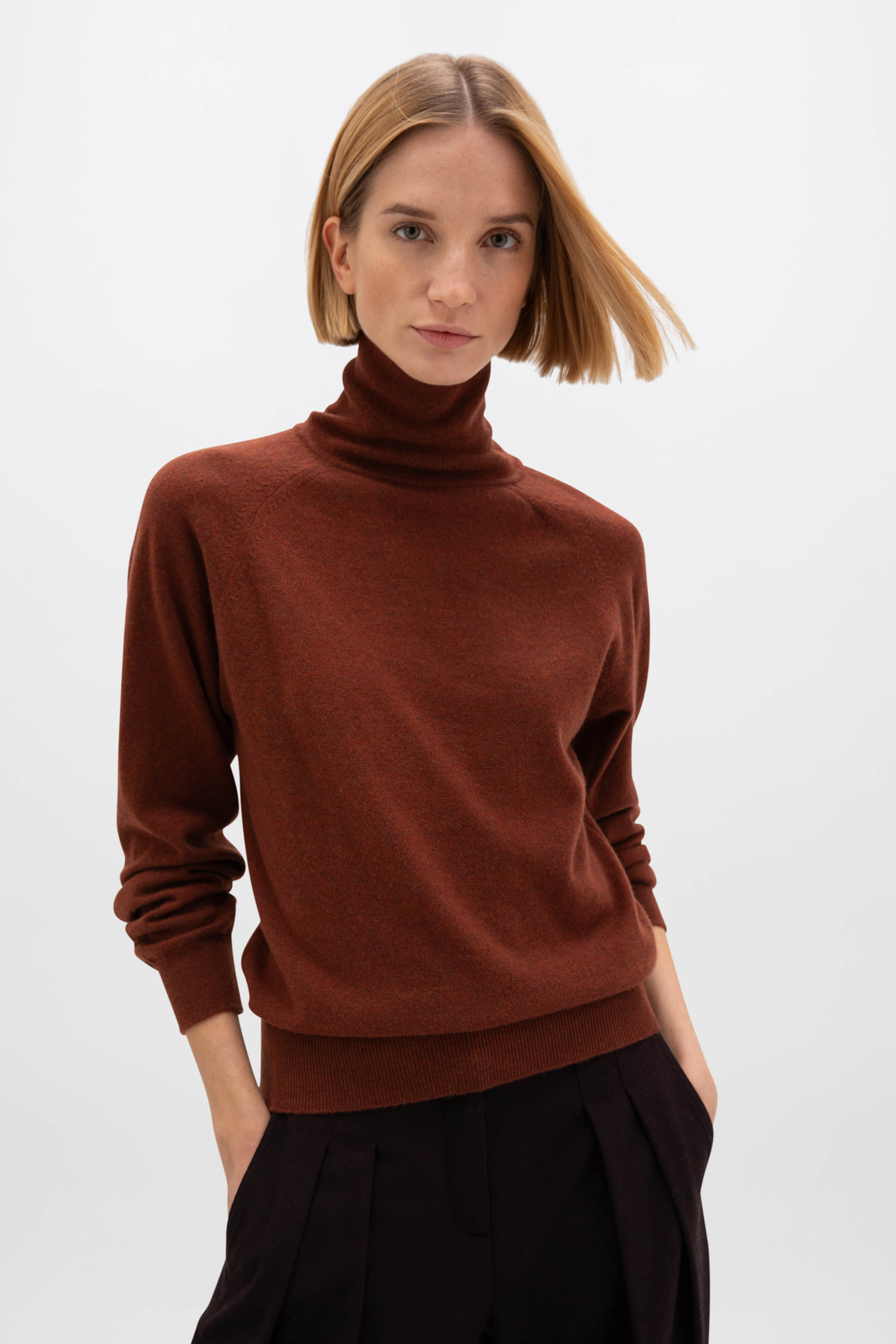 Classic Cashmere Roll Neck Red Jumper Classic Cashmere Roll Neck Red Jumper