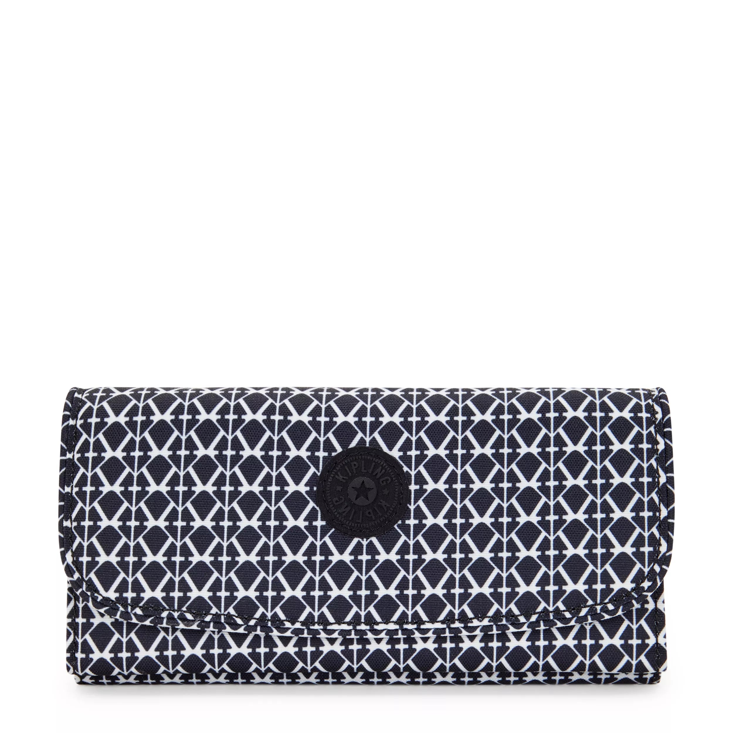 Kipling Large Rfid Wallet Print % Recycled Polyester Kipling Large Rfid Wallet Print % Recycled Polyester
