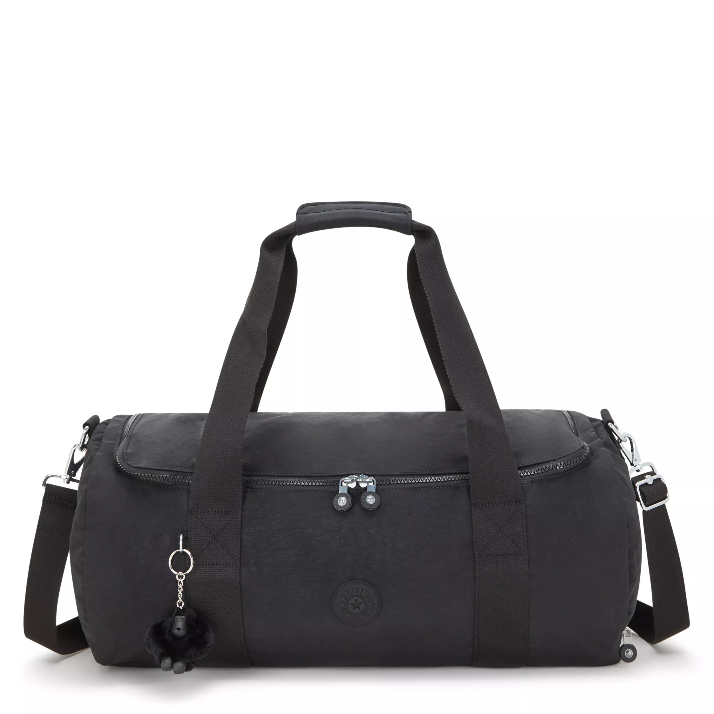 Kipling Small Weekend Duffle Bag With Shoe Compartment Black % Polyamide Kipling Small Weekend Duffle Bag With Shoe Compartment Black % Polyamide