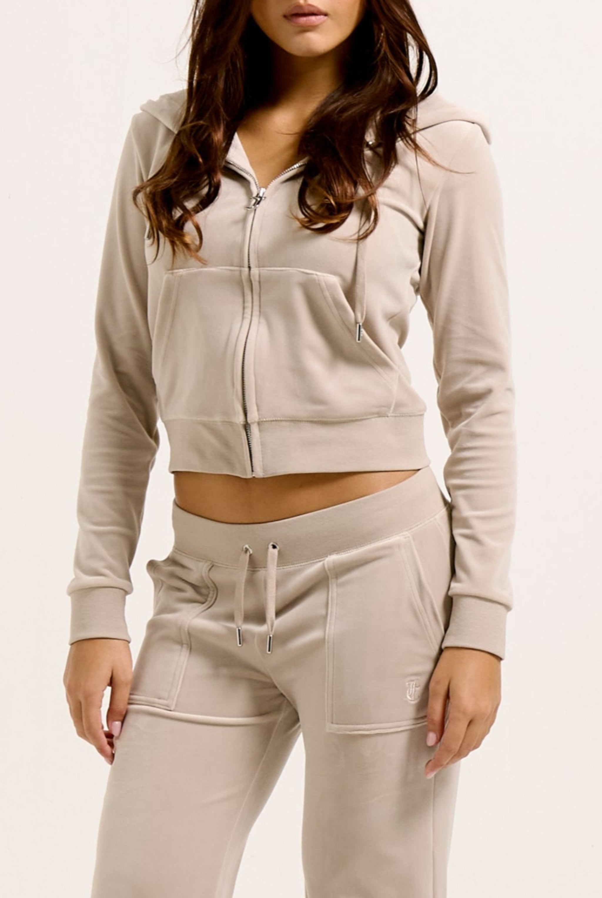 STRING CLASSIC VELOUR ROBERTSON HOODIE – M Beige STRING CLASSIC VELOUR ROBERTSON HOODIE – M Beige
