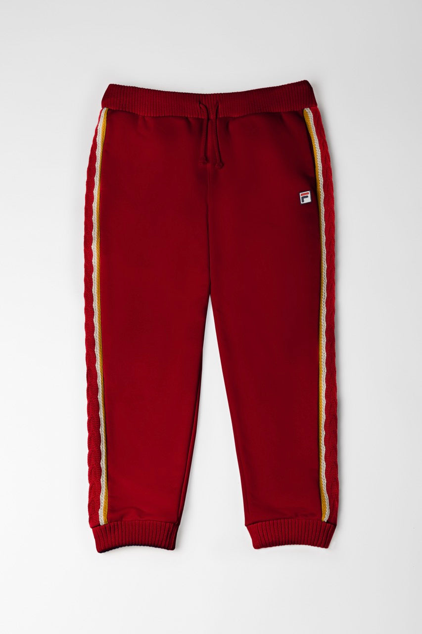 Fila Red Knitted Cuffed Sweatpants Fila Red Knitted Cuffed Sweatpants