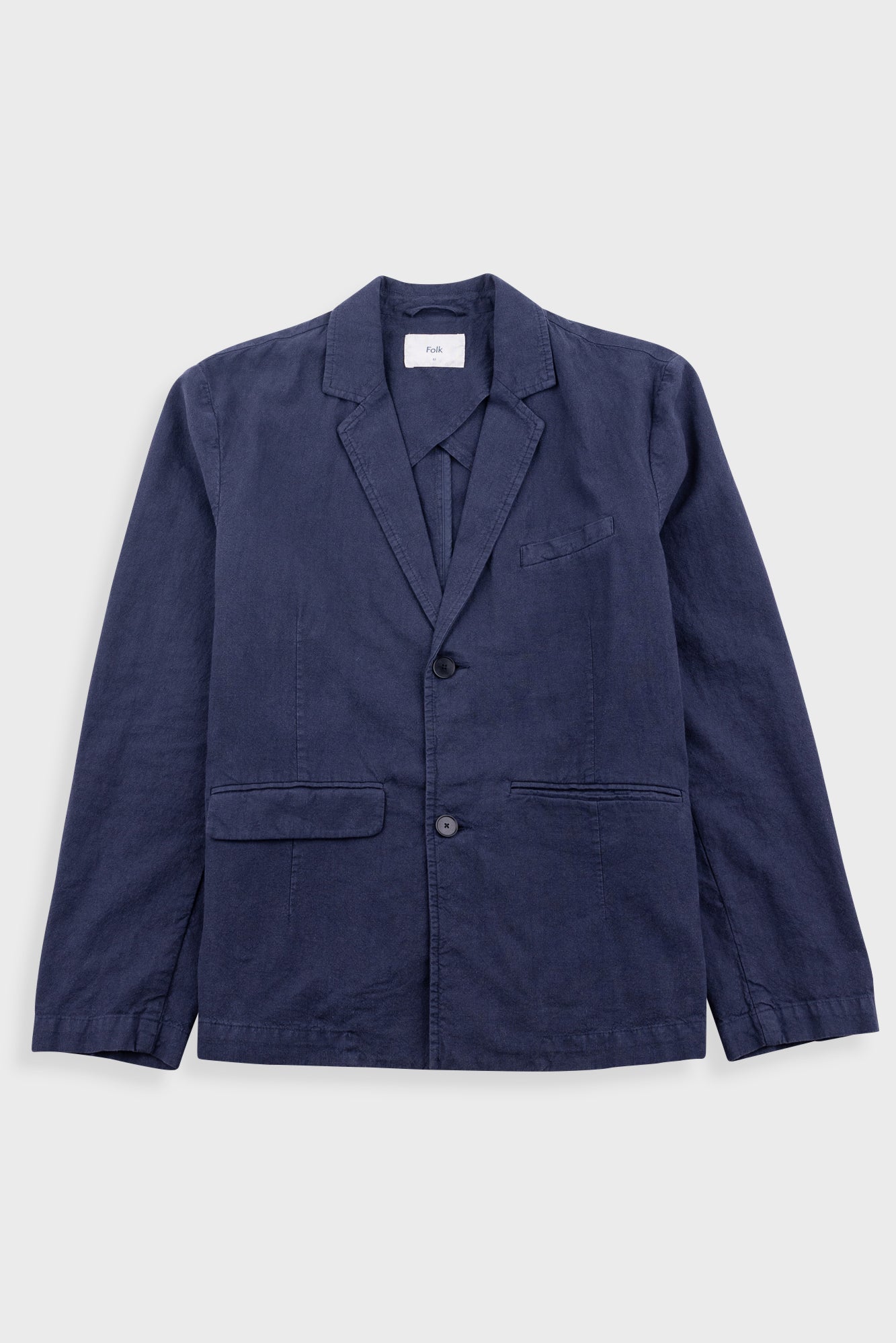 Lunar Blazer – Dark Navy Cotton Linen Lunar Blazer – Dark Navy Cotton Linen