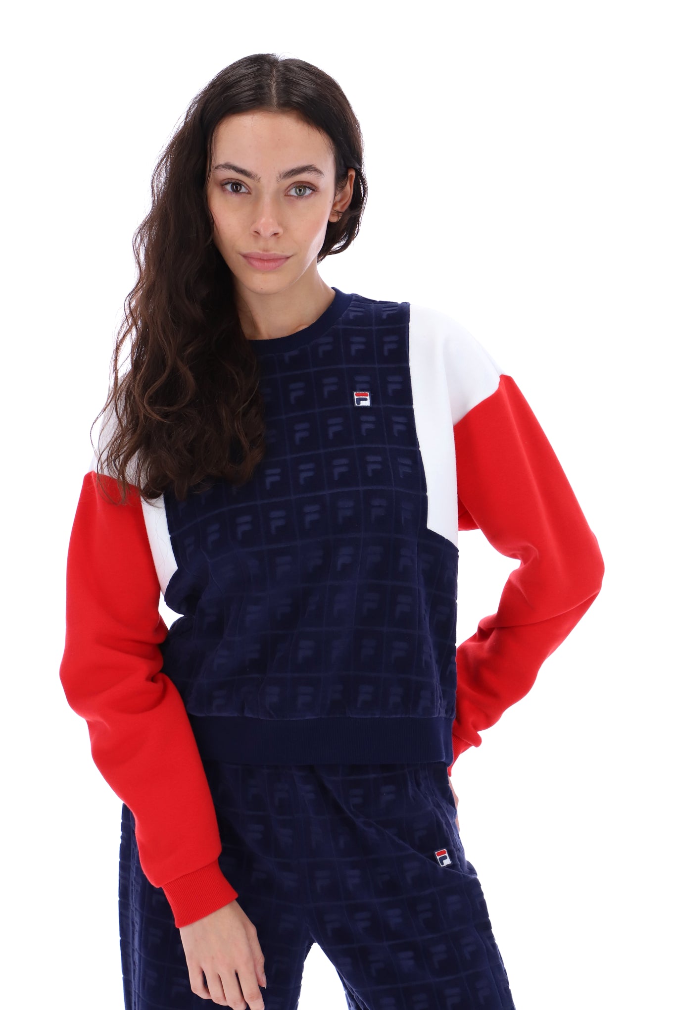 Lucy Velour Crew Sweatshirt Lucy Velour Crew Sweatshirt