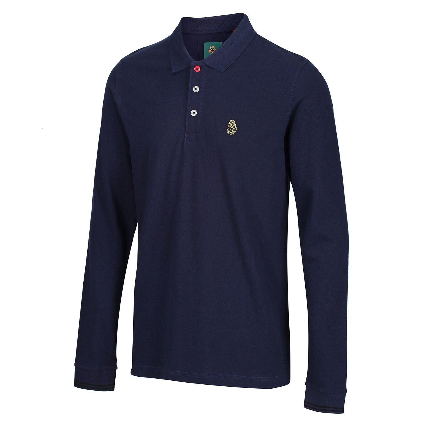 Luke New Mead Long Sleeved Polo Shirt – Navy – Navy Luke New Mead Long Sleeved Polo Shirt – Navy – Navy