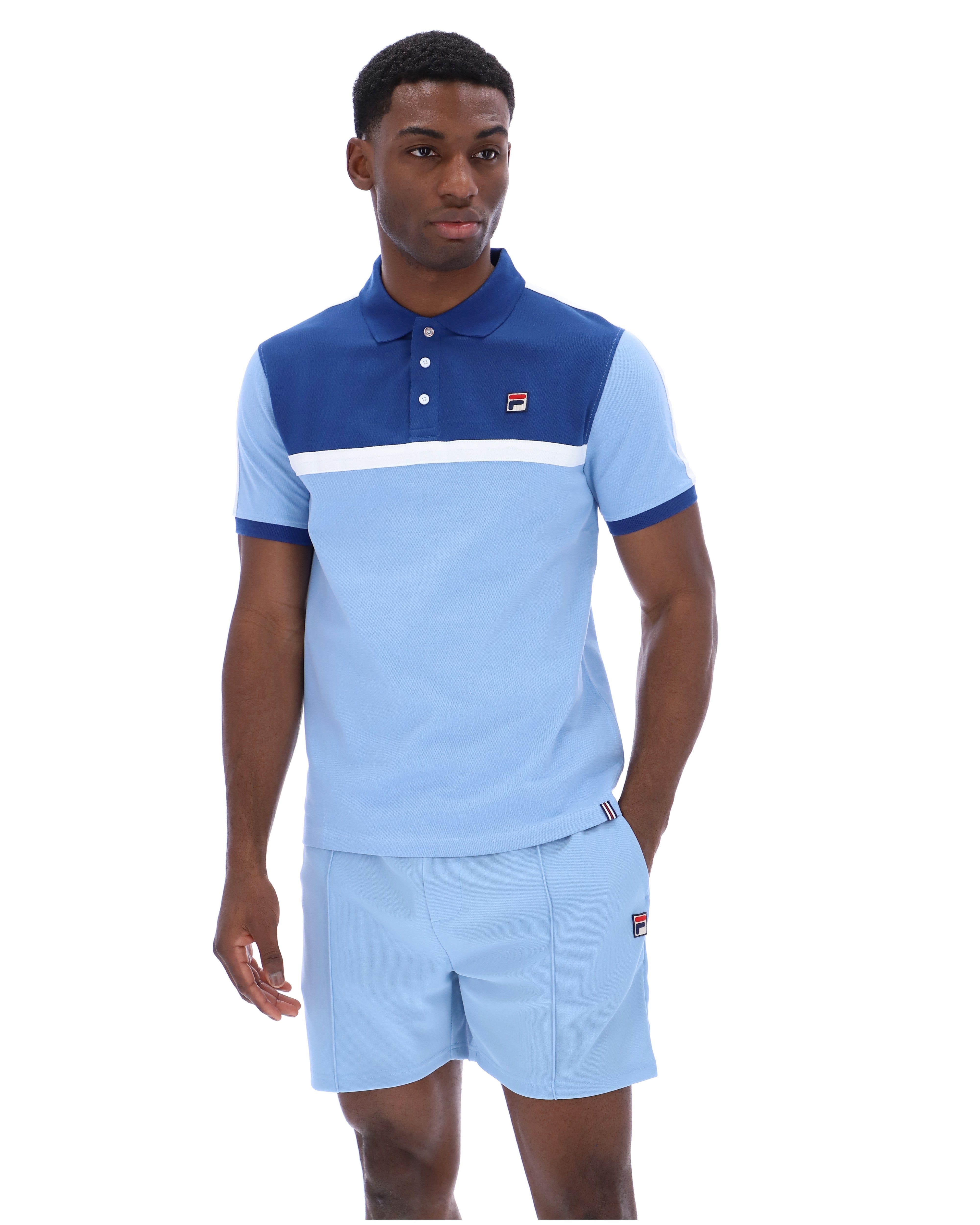 Frozen Fjord Mattia Contrast Panel Polo Shirt Frozen Fjord Mattia Contrast Panel Polo Shirt