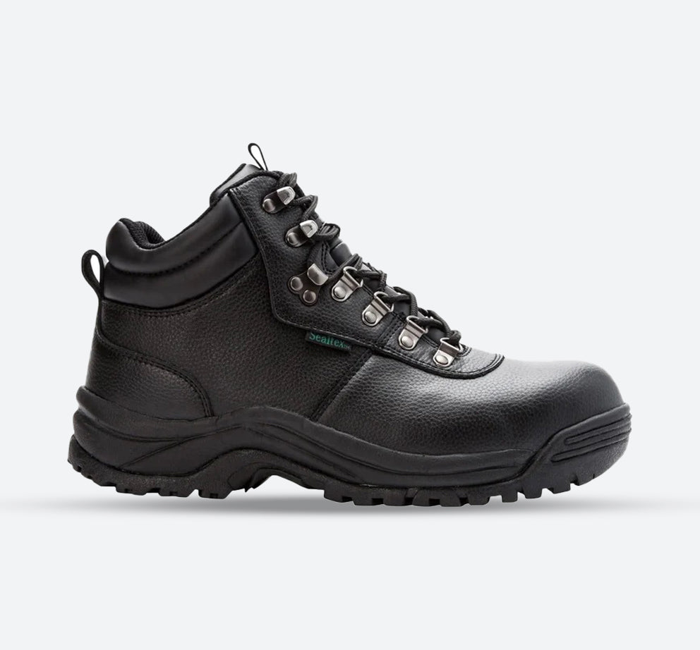 Men’s Wide Fit Propet MBUL Shield Walker Hiking Boots, Black . E Men’s Wide Fit Propet MBUL Shield Walker Hiking Boots, Black . E