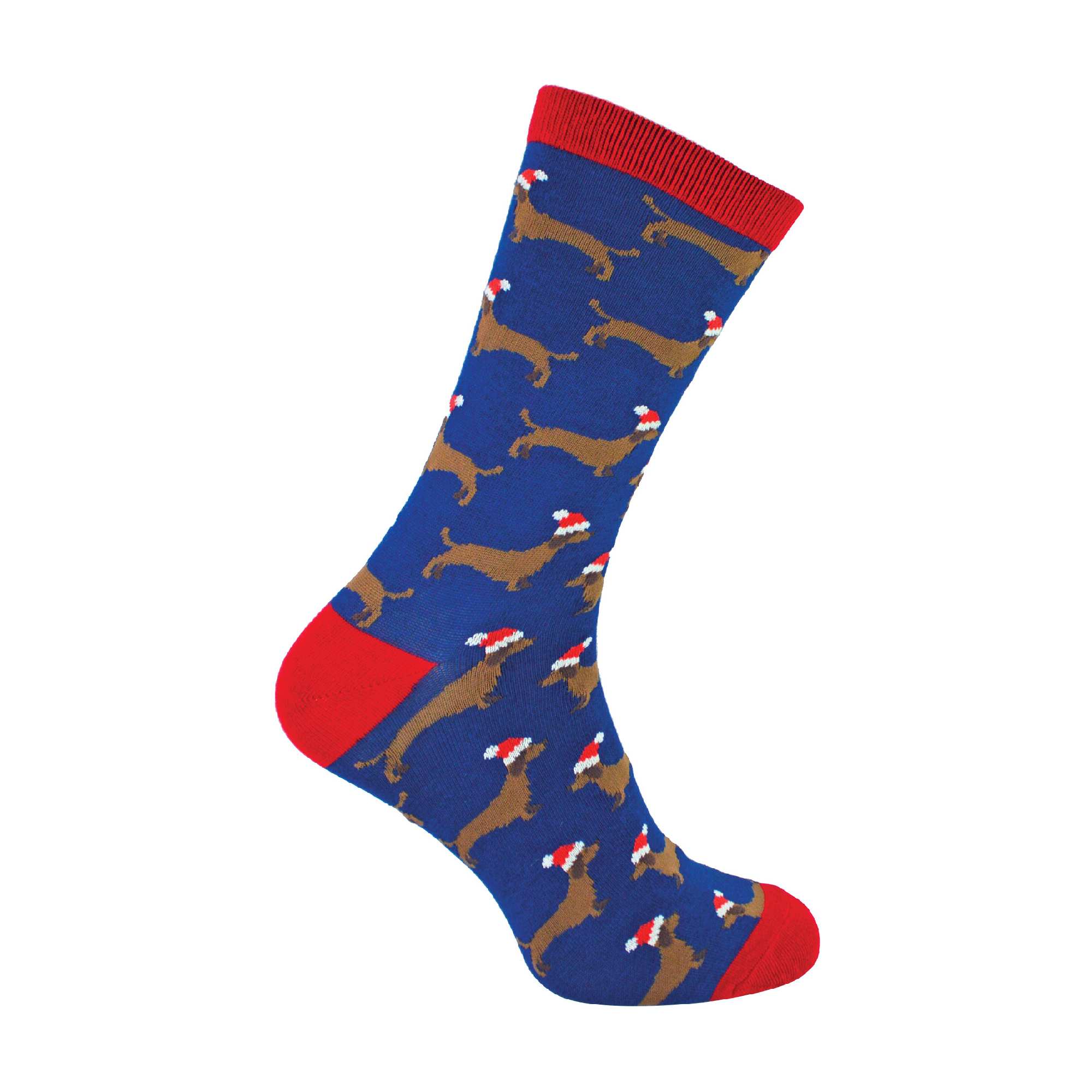 Pack Mens Christmas Sausage Dog Bamboo Socks – – Santa Dog Navy Pack Mens Christmas Sausage Dog Bamboo Socks – – Santa Dog Navy