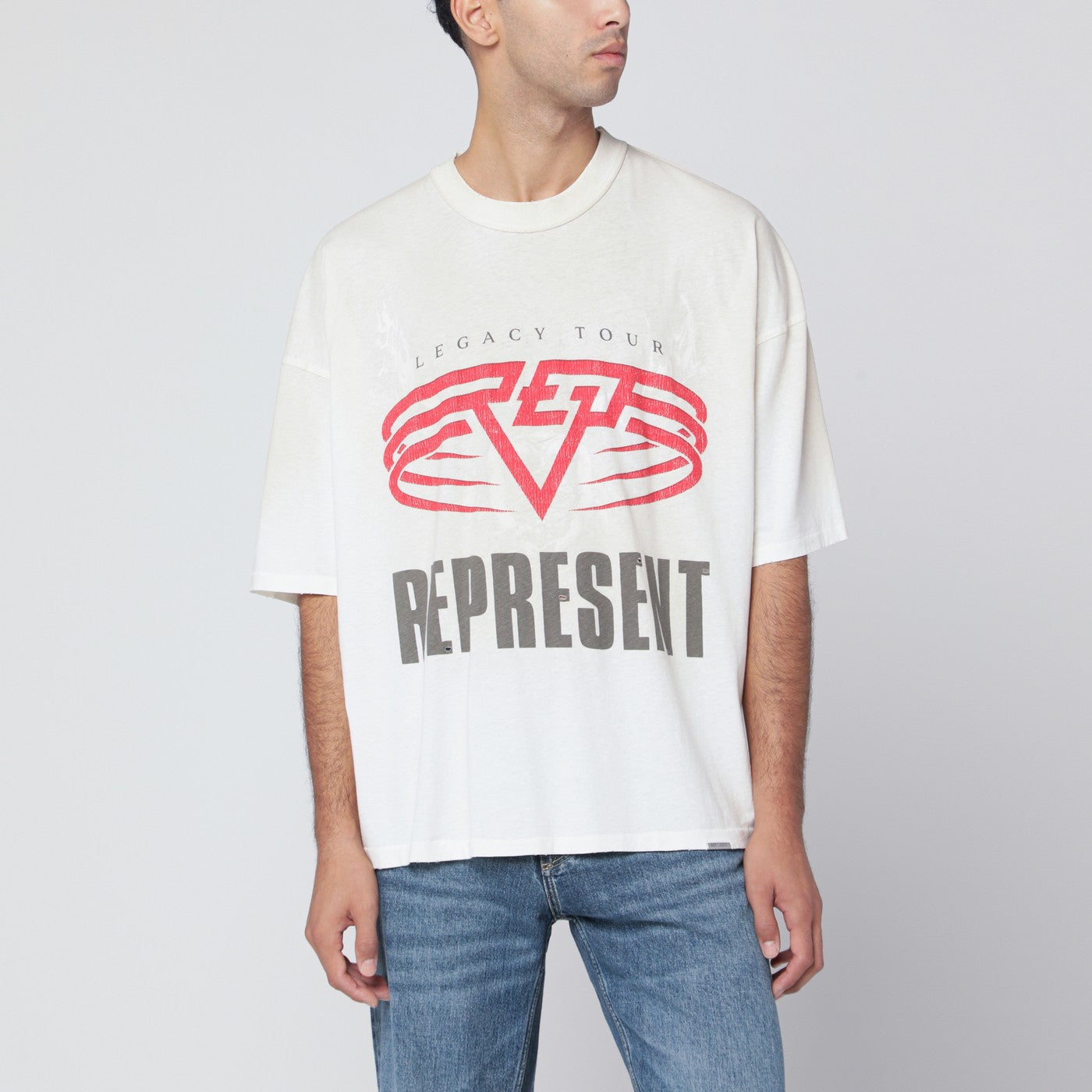 Reversible Living Legacy Tour shirt in écru Reversible Living Legacy Tour shirt in écru