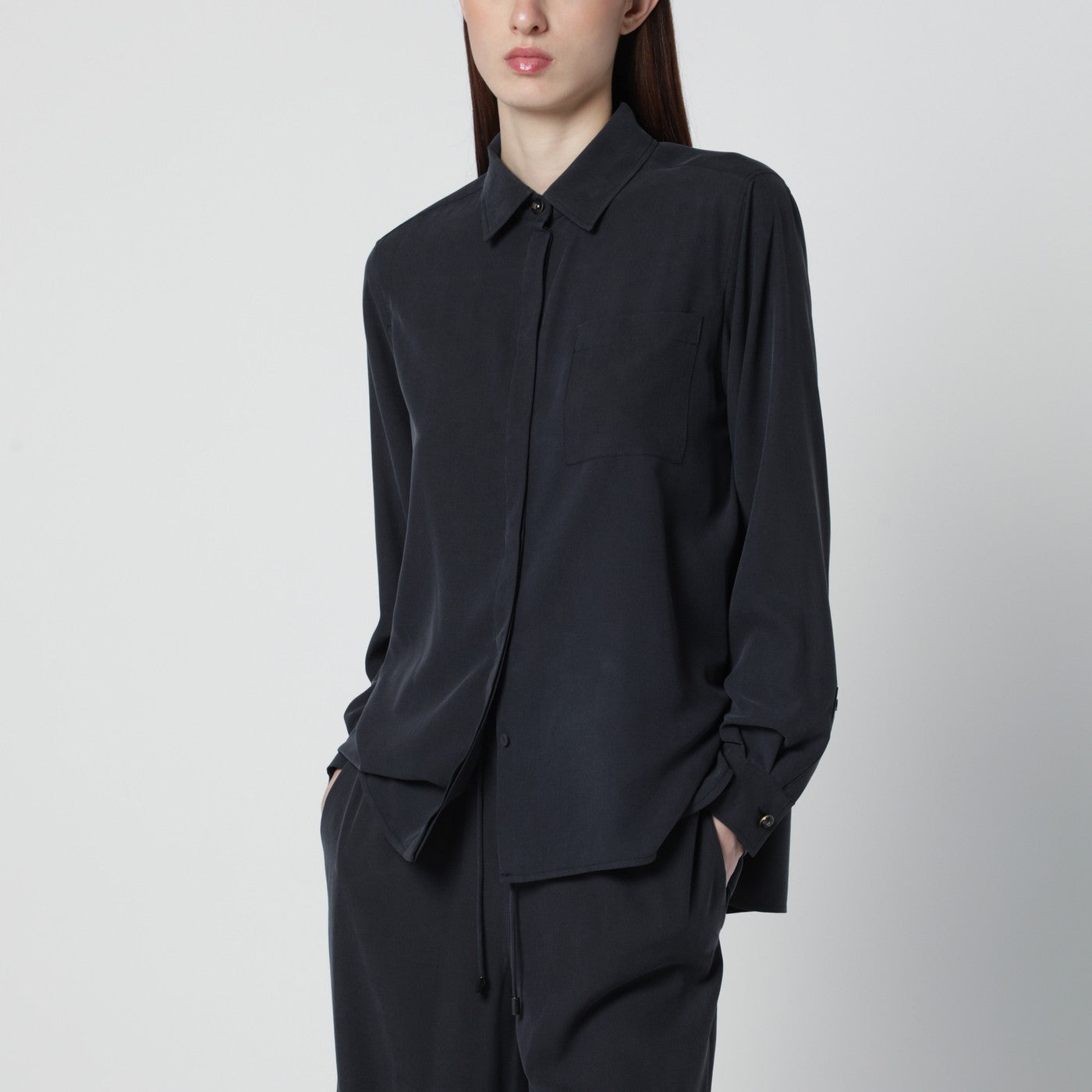 Blue silk shirt Blue silk shirt