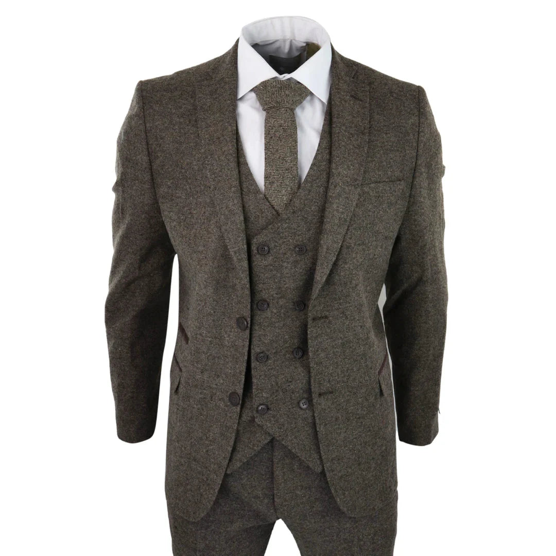 STZA – Men’s Wool Piece Suit Double Breast Waistcoat Tweed Blinders Classic s Oak – ” Jacket ” Trousers STZA – Men’s Wool Piece Suit Double Breast Waistcoat Tweed Blinders Classic s Oak – ” Jacket ” Trousers