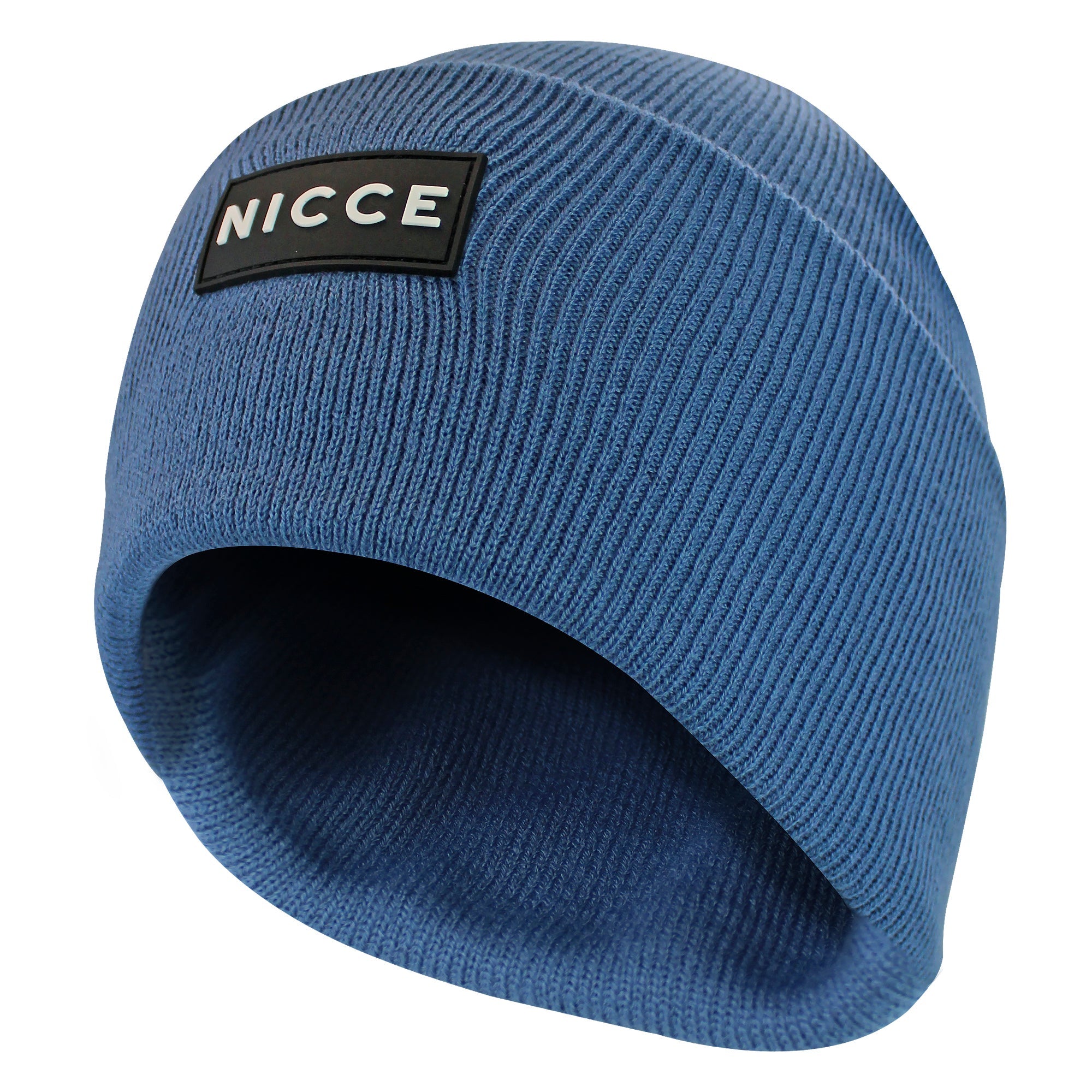 Mens Knitted Beanie Hat – Warm Soft Winter Thermal Hat – One Size Element Blue Mens Knitted Beanie Hat – Warm Soft Winter Thermal Hat – One Size Element Blue