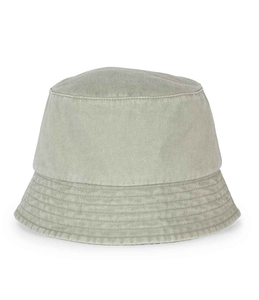 Organic Faded Bucket Hat – L Washed Almond Green Organic Faded Bucket Hat – L Washed Almond Green