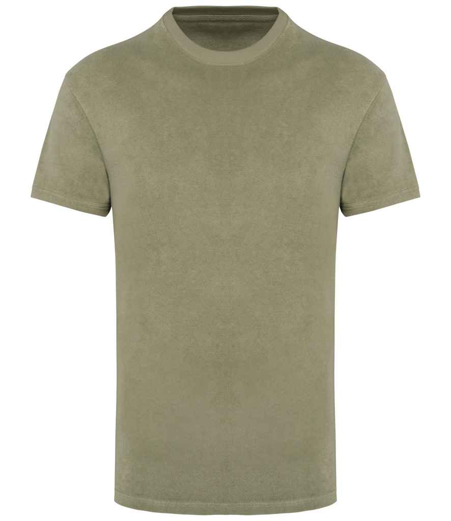 Organic Towel-feel shirt: Mens – Almond Green Organic Towel-feel shirt: Mens – Almond Green