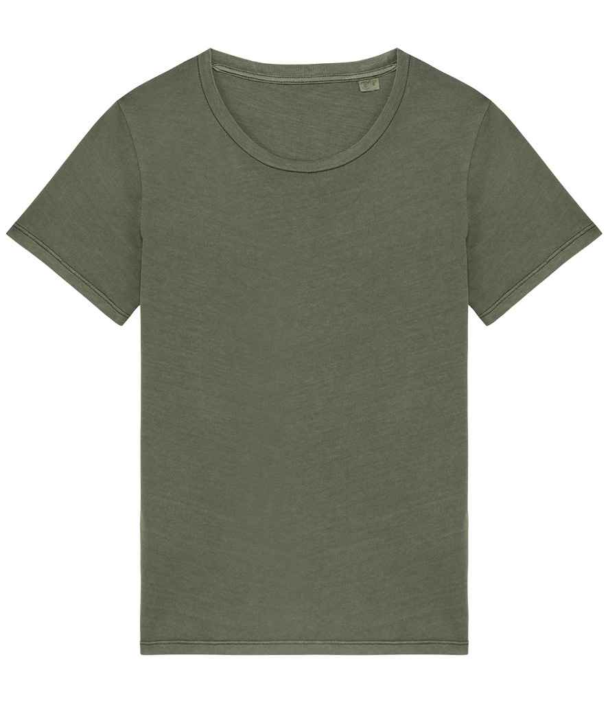 Organic Ladies Faded shirt – M Washed Organic Khaki Organic Ladies Faded shirt – M Washed Organic Khaki