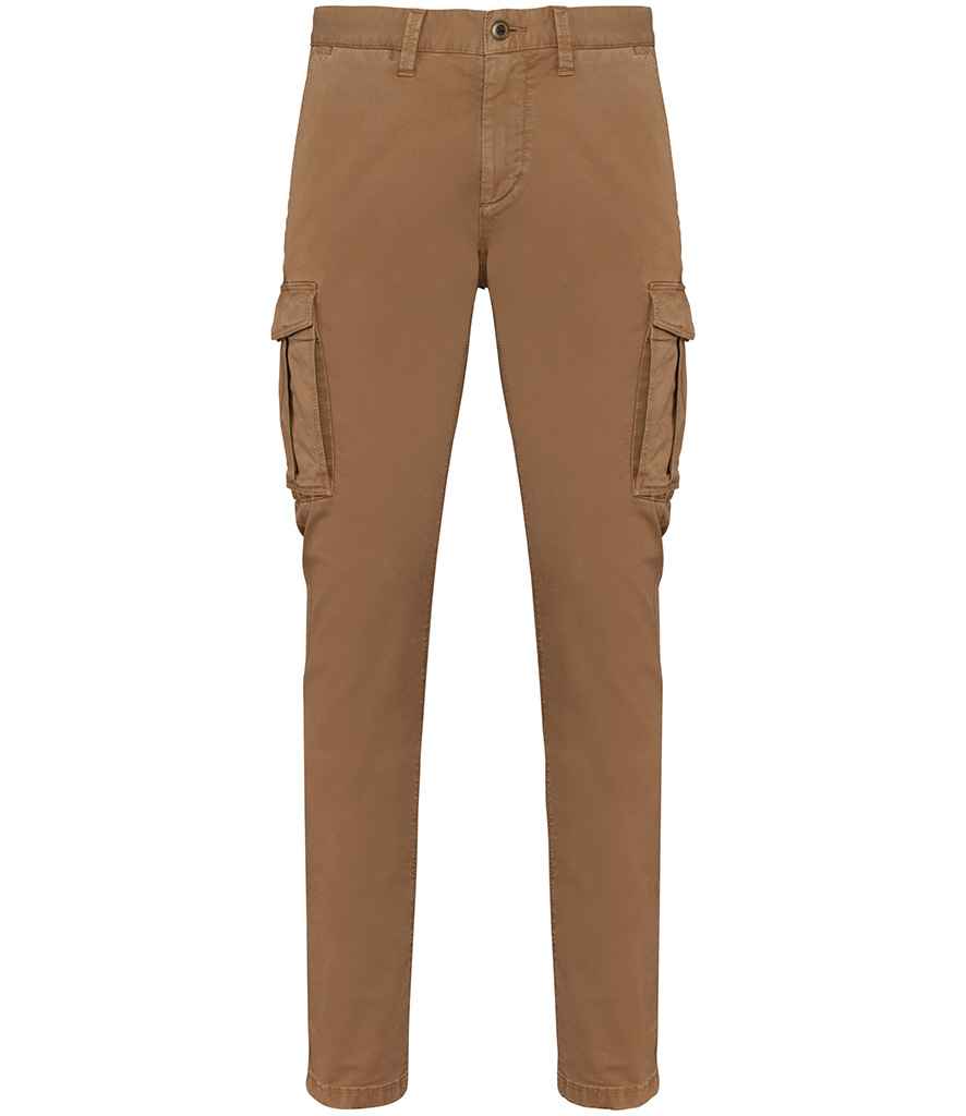 Organic Washed Cargo Trousers: Mens – Washed Dark Camel Organic Washed Cargo Trousers: Mens – Washed Dark Camel