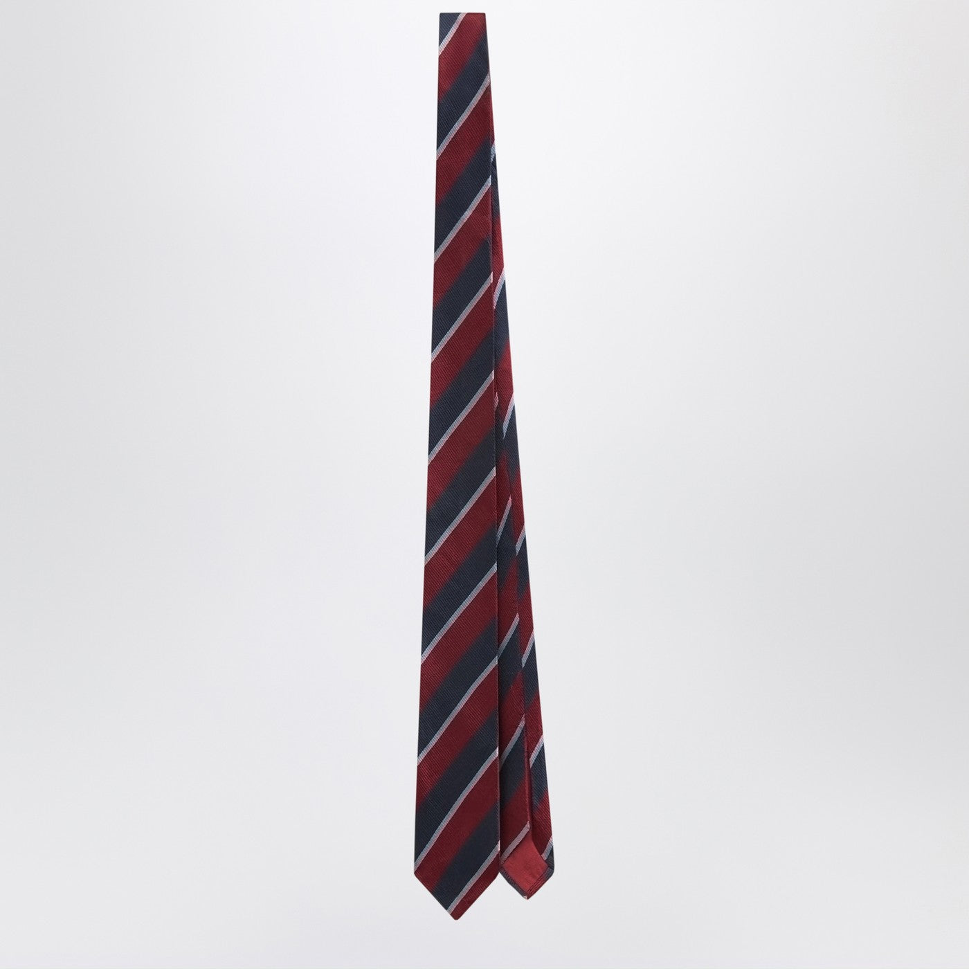 Lene striped tie in burgundy Lene striped tie in burgundy