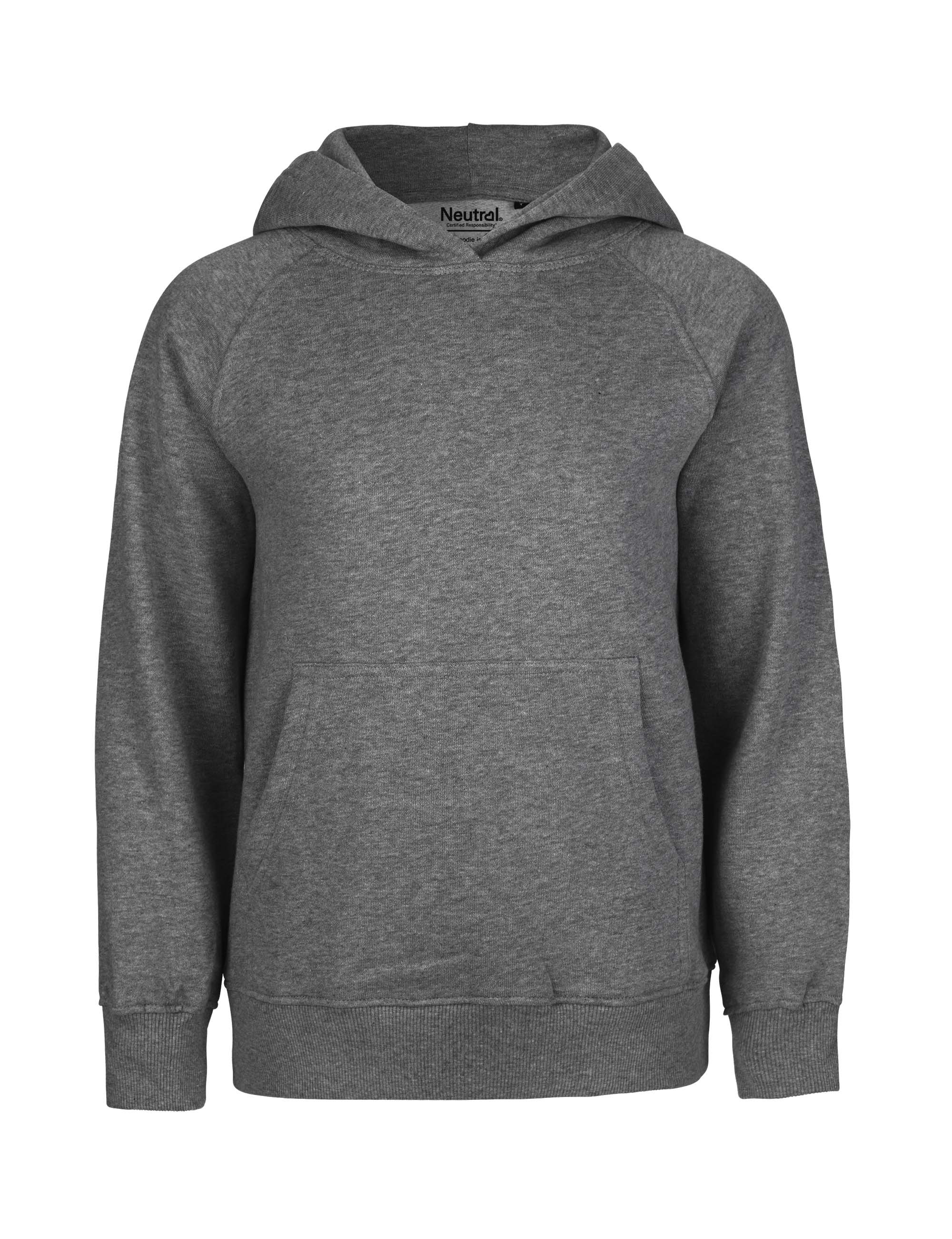 Fairtrade Organic Kids Hoodie – Dark Heather Fairtrade Organic Kids Hoodie – Dark Heather