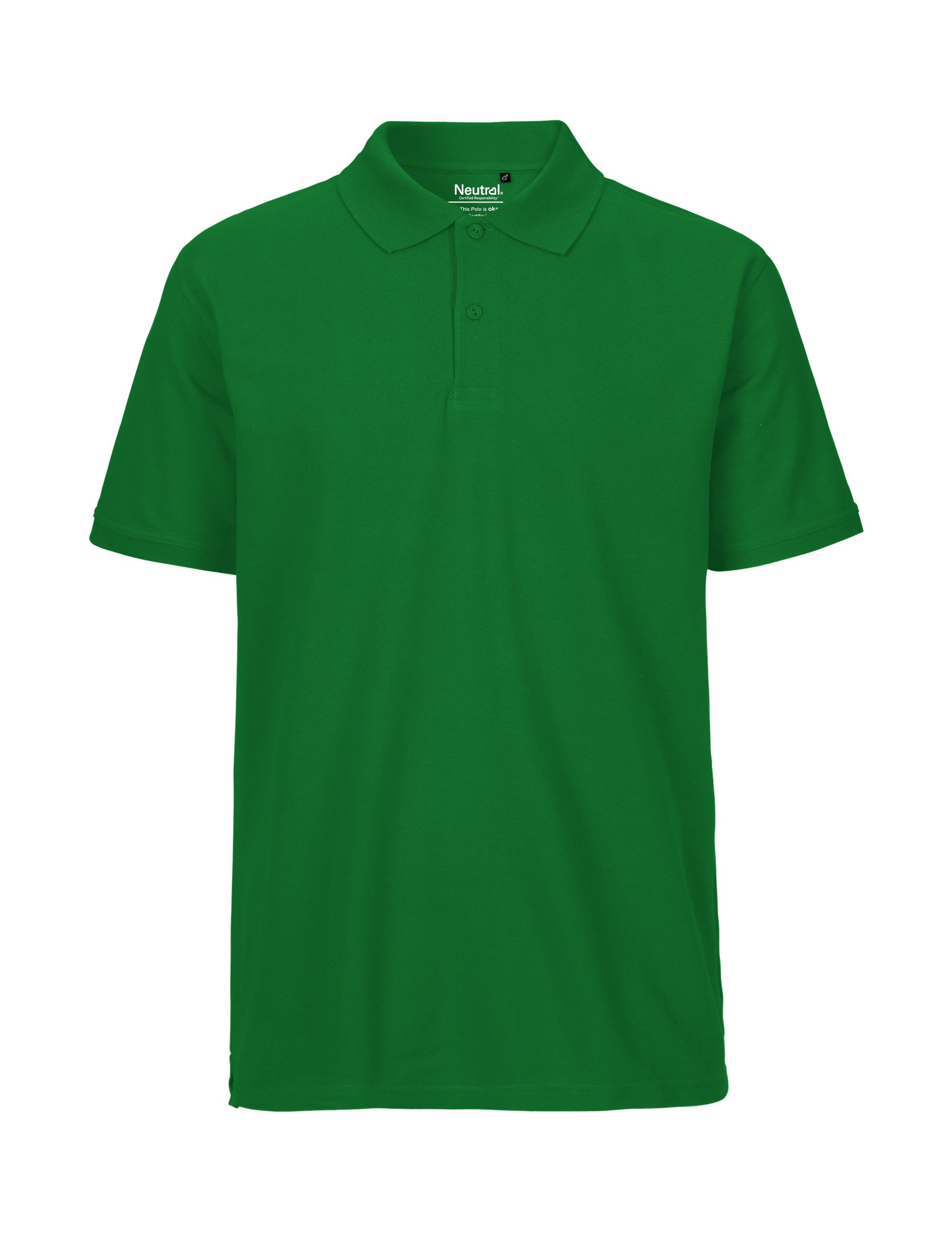 Fairtrade Organic Polo Shirt: Mens – Green Fairtrade Organic Polo Shirt: Mens – Green