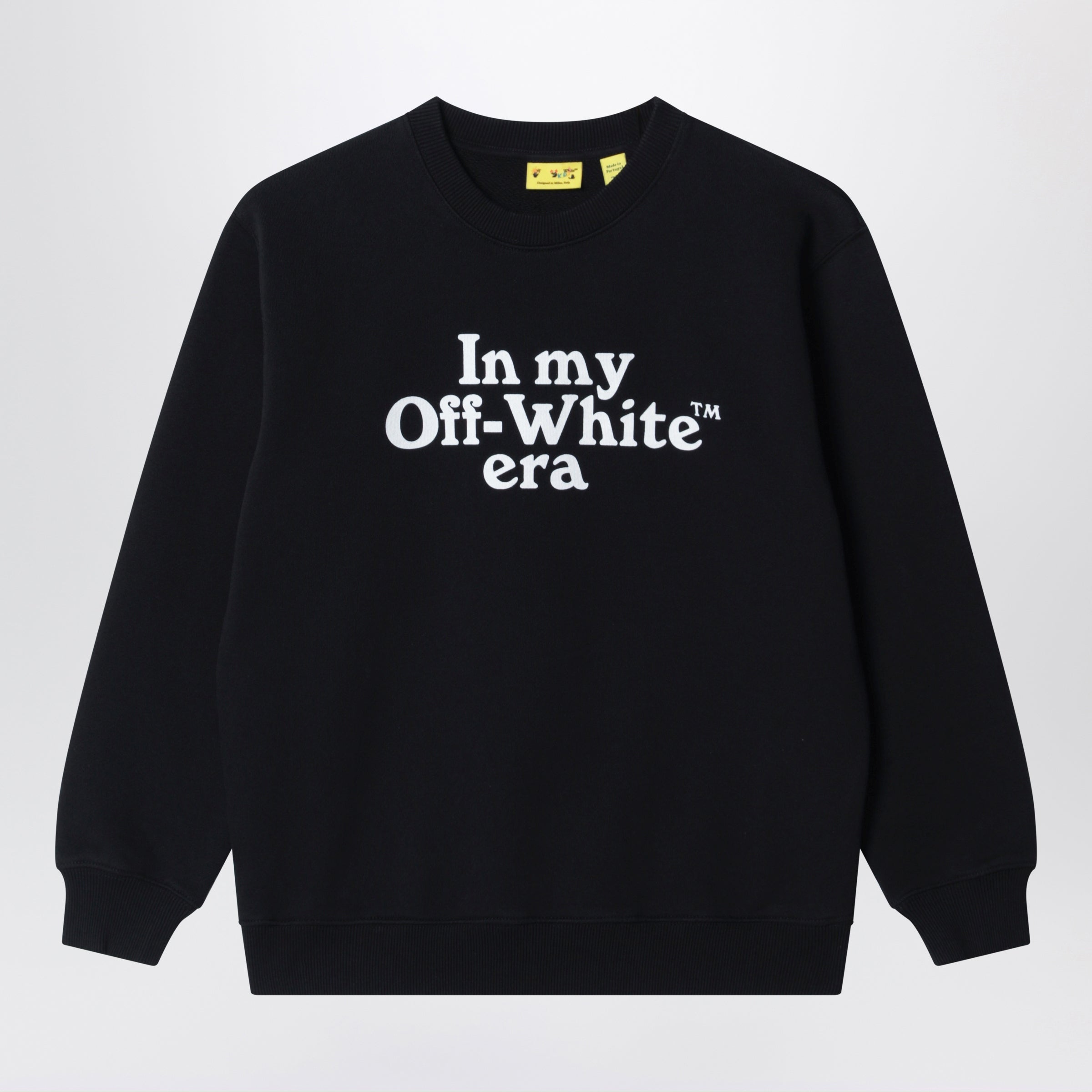 Black sweatshirt with logo print Black sweatshirt with logo print