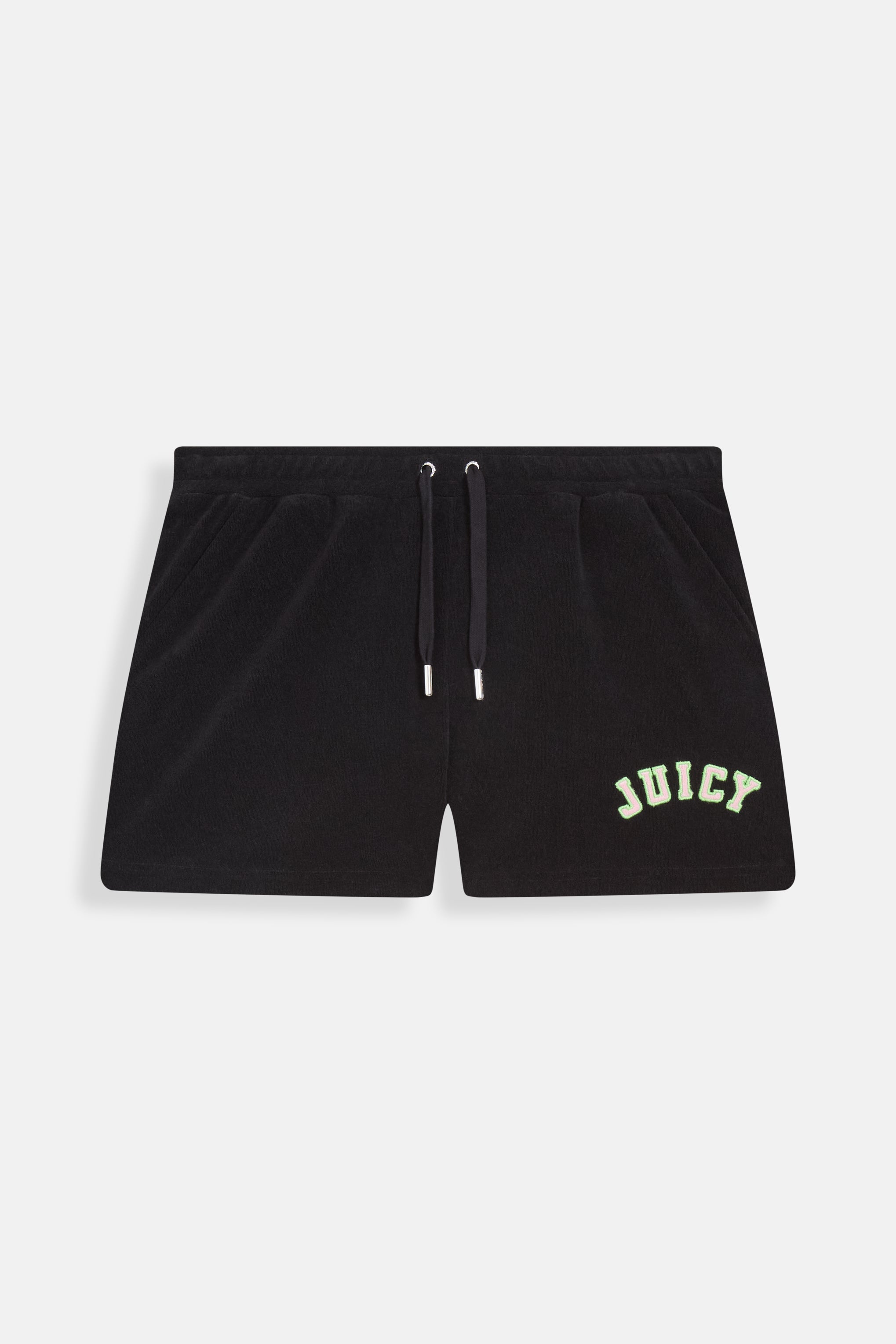BLACK COLLEGIATE TOWELLING SHORTS – X Black