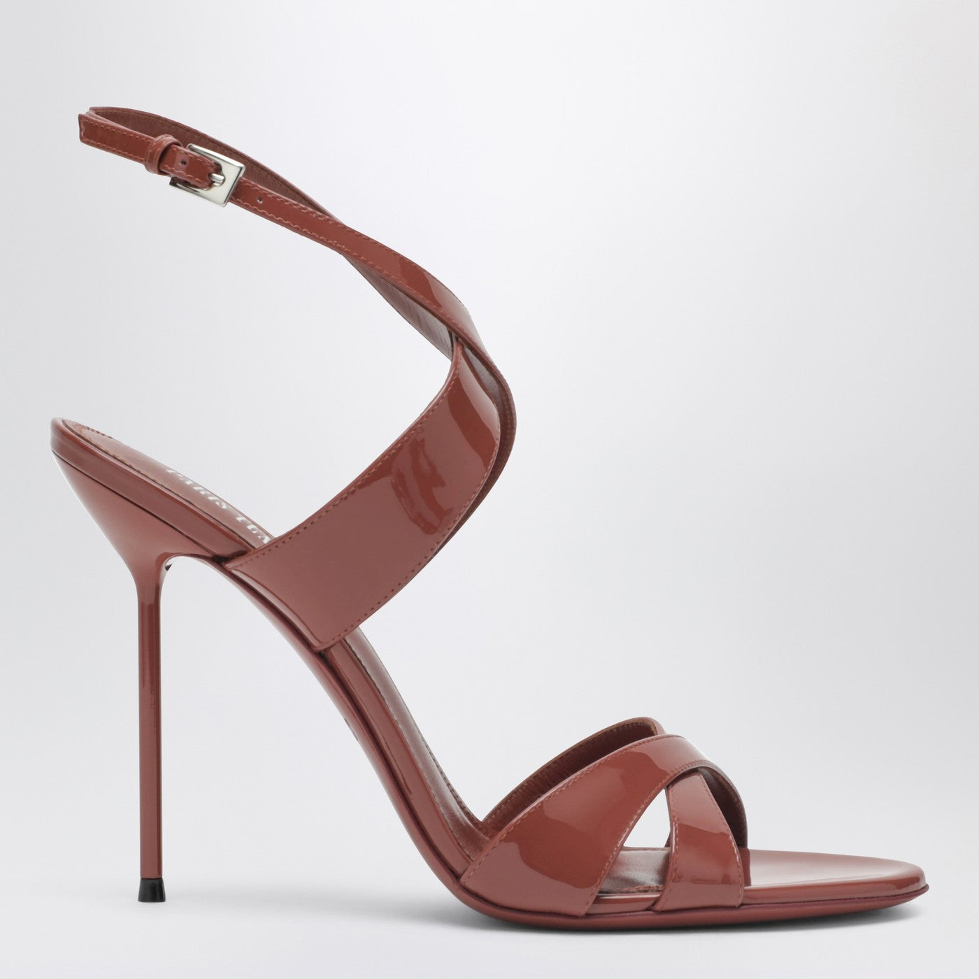 Lidia sandals in Desert Rose patent leather Lidia sandals in Desert Rose patent leather