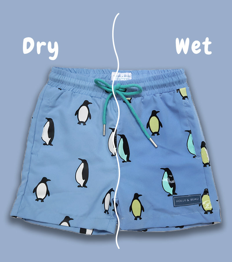 Penguin Colour Changing Swim Shorts Penguin Colour Changing Swim Shorts