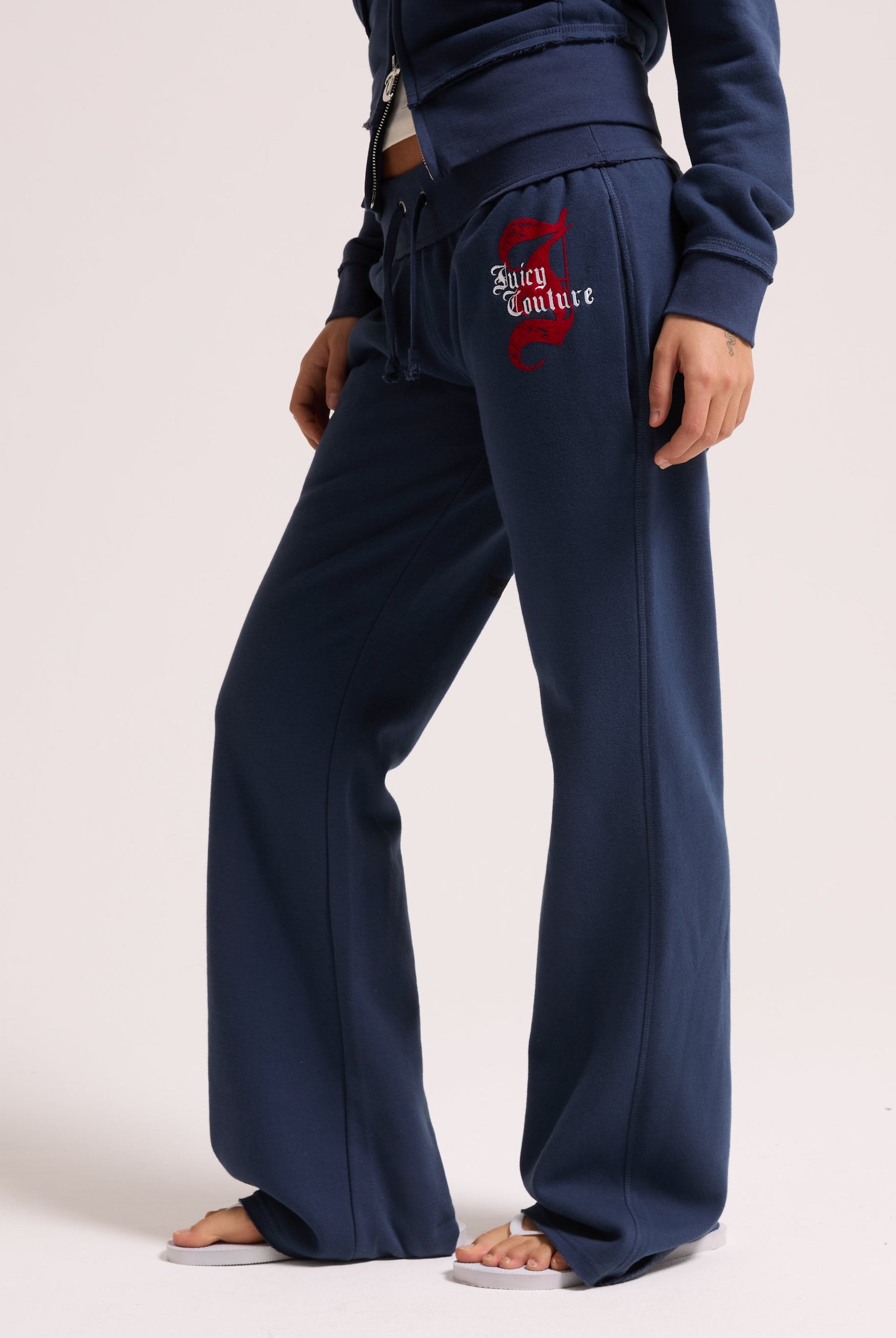 MOOD INDIGO RELAXED FIT FLARE FLEECE TRACKPANT – XX Blue MOOD INDIGO RELAXED FIT FLARE FLEECE TRACKPANT – XX Blue