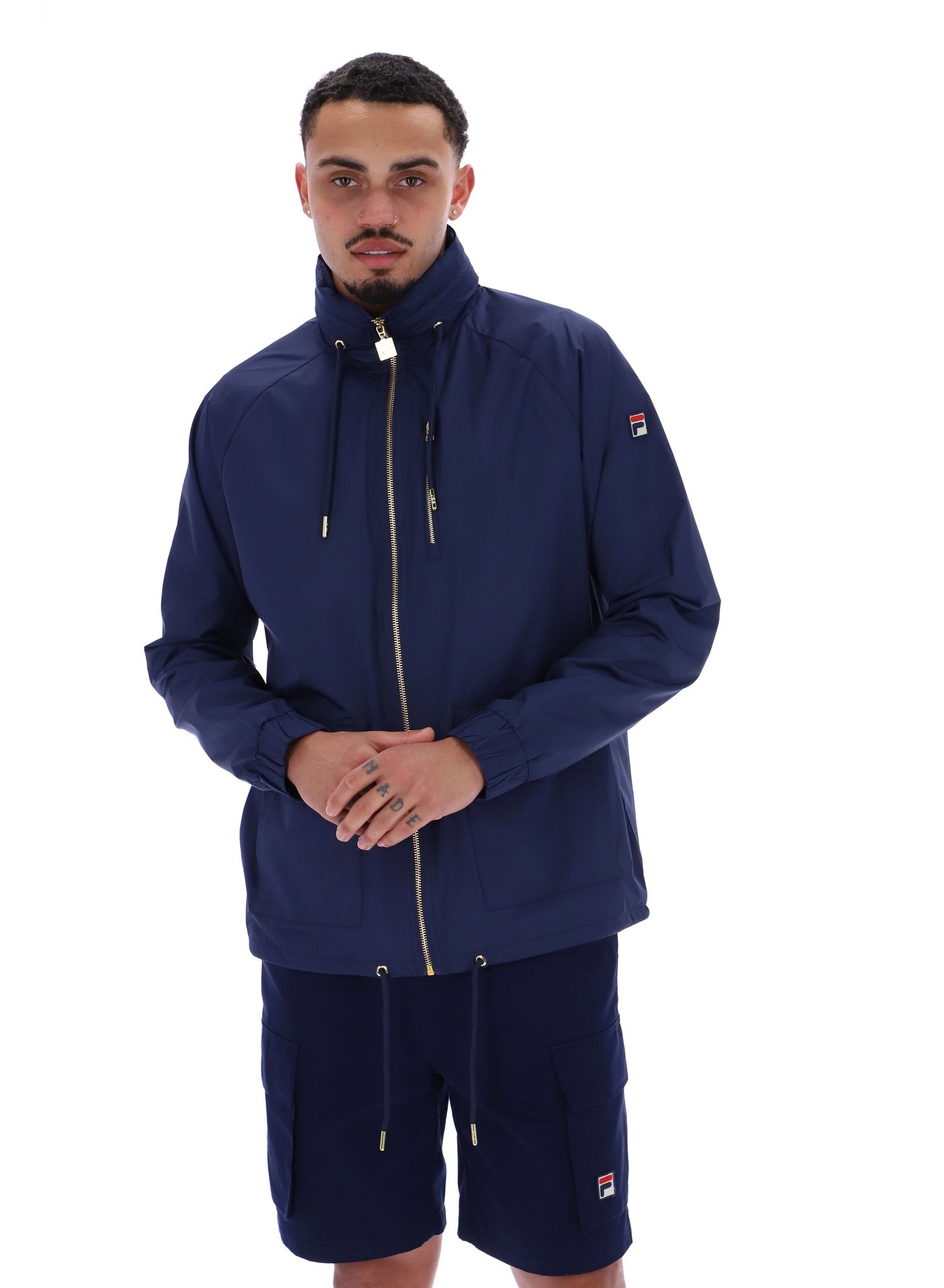 Fila Navy Ronnie Raglan Lightweight Jacket Fila Navy Ronnie Raglan Lightweight Jacket