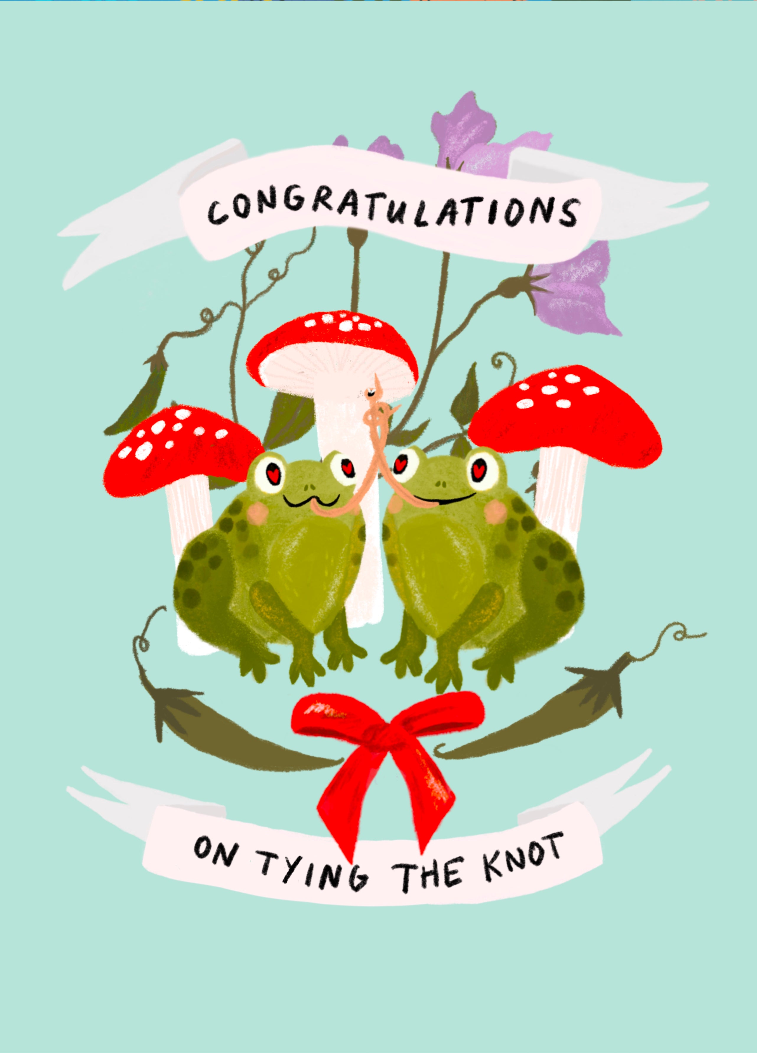 Tie The Knot- Frog Card – Large mm x mm Tie The Knot- Frog Card – Large mm x mm