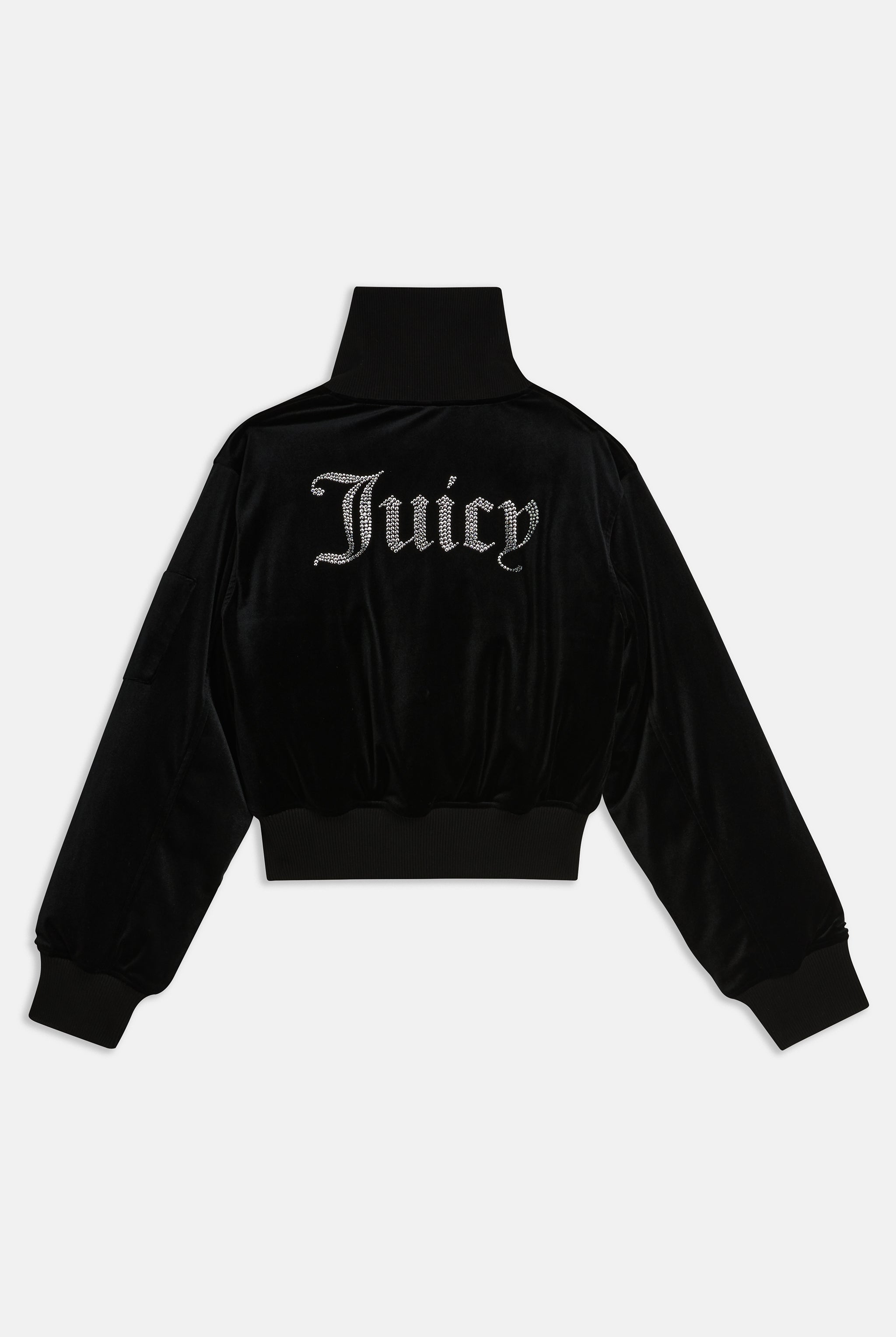 BLACK VELOUR BOMBER JACKET – Black BLACK VELOUR BOMBER JACKET – Black